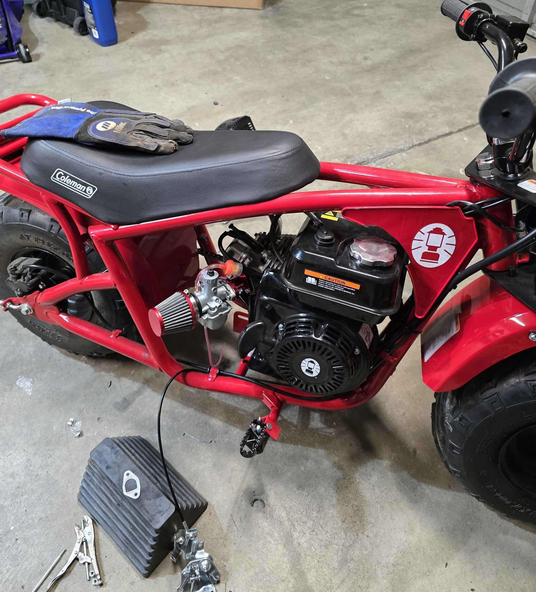 coleman extreme mini bike top speed B200 196cc 4 Coleman Powersports Rear Suspension 196cc