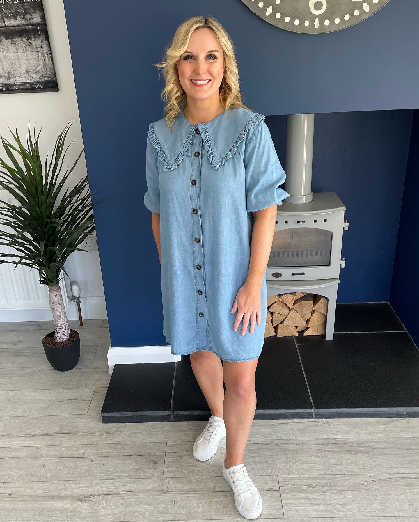 veronica beard fuller denim midi dress 0134 – Chattertons Modal Open-Back Bodycon Mini roomy half sleeves for Sacha Bushby Size:6-12 M