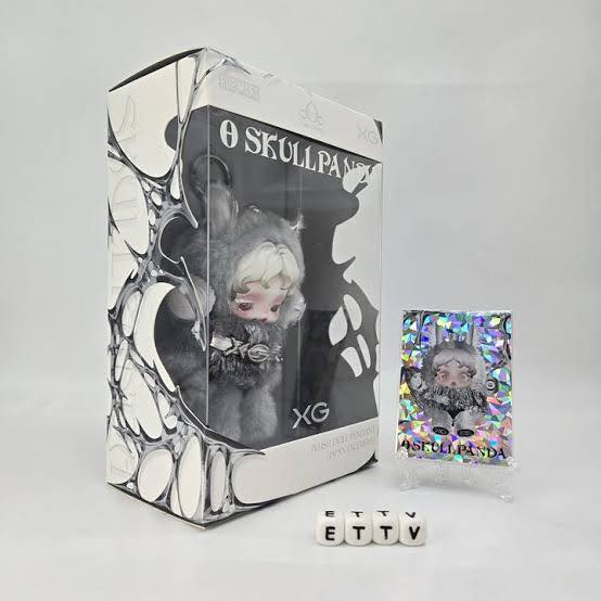 Limited edition #XG x #SKULLPANDA Pop Mart collaboration available