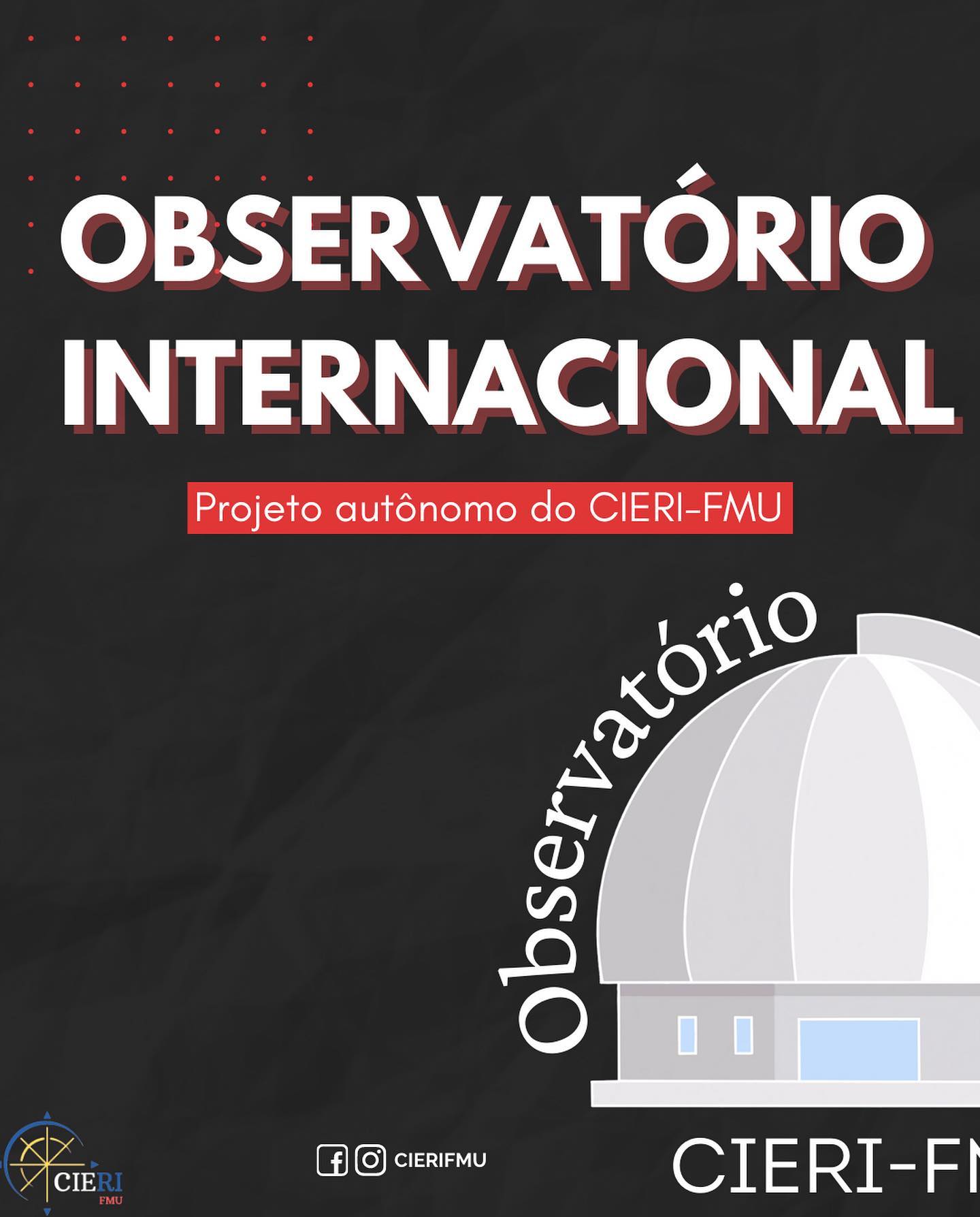 CIERI - FMU - Olá, futuros internacionalistas! 🎓🌎...