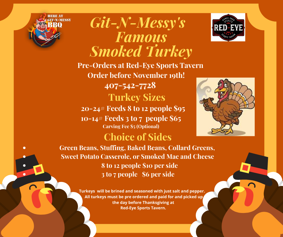 It's Pre-Order... - Red-Eye's Git N Messy Smokehouse & Tavern | Facebook