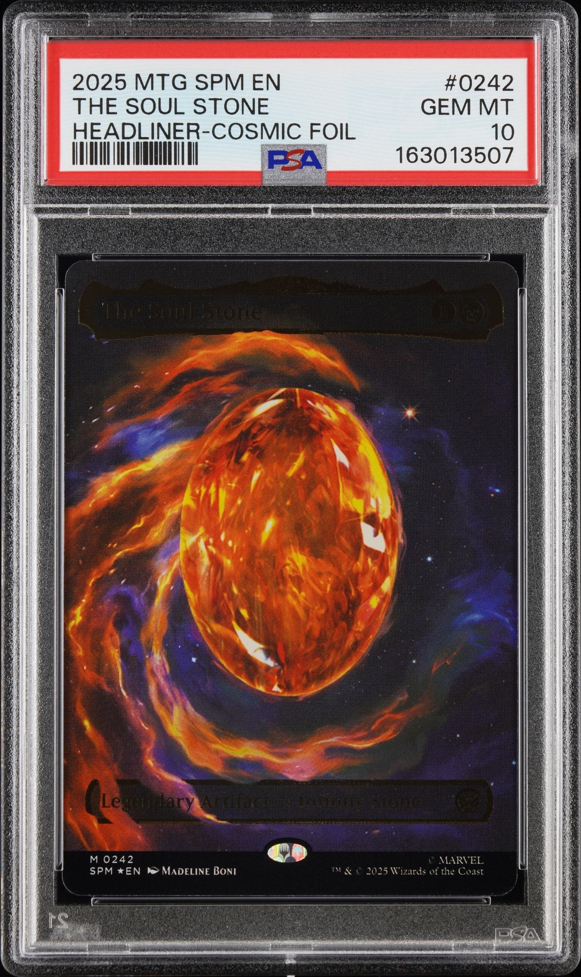 PSA 10 2025 MTG The Soul Stone Headliner-Cosmic Foil for sale