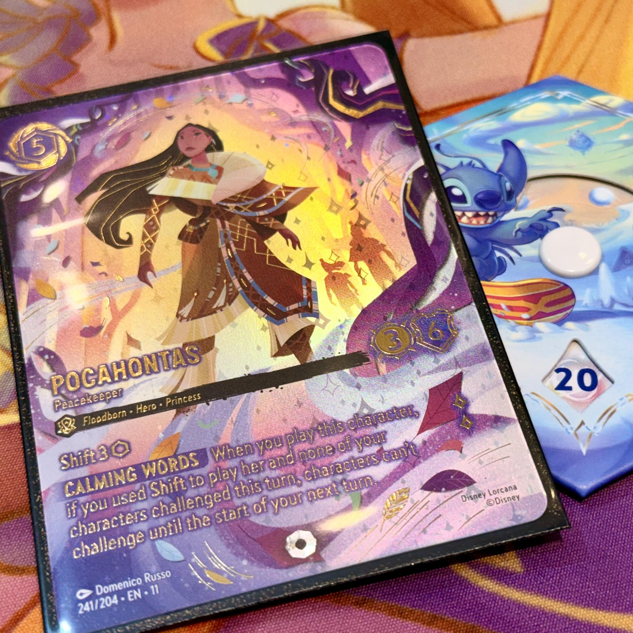 Pocahontas Colors of the Wind performance in Disney Lorcana TCG