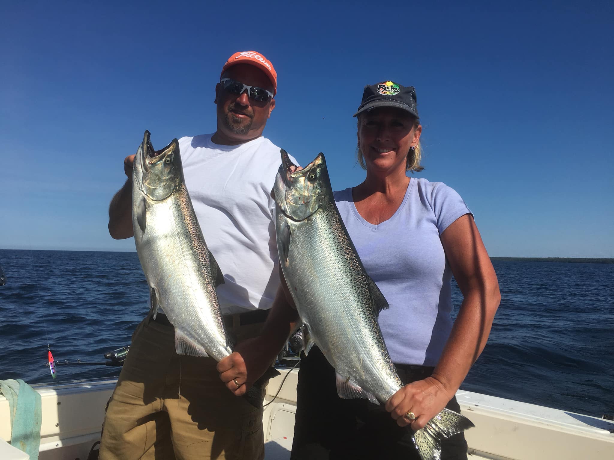 Spring - Greg and Rachel had a great time on the water with Captain ...
