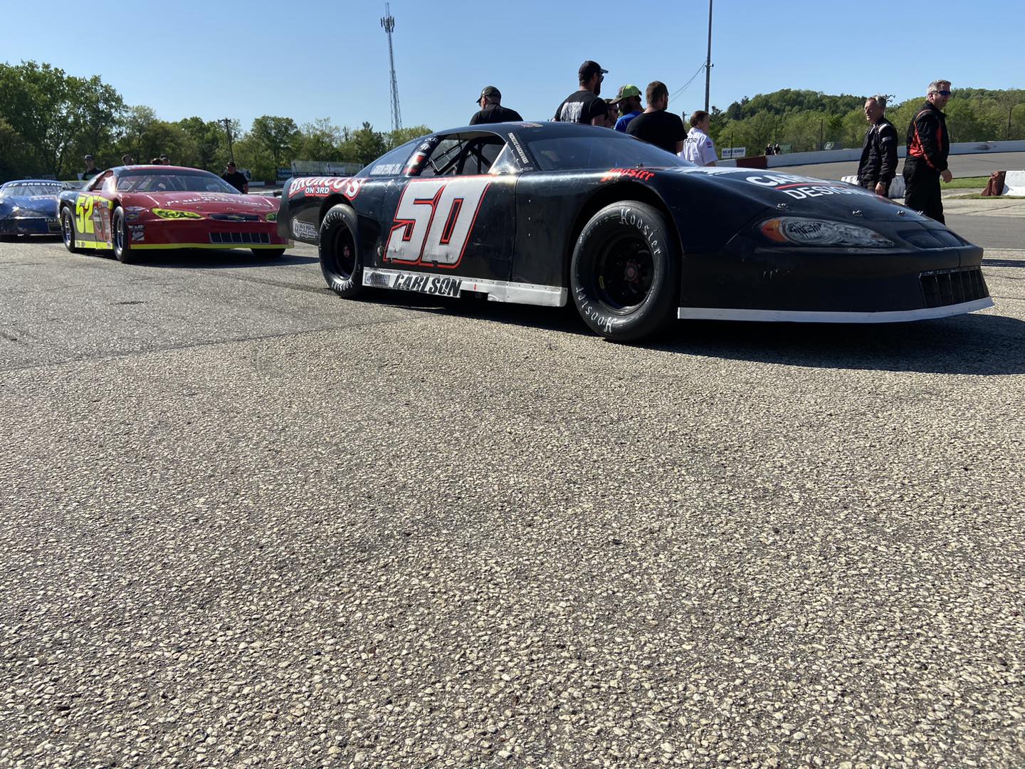 The Midwest - LaCrosse Speedway opening day top-3; Mike Carlson, Chad ...