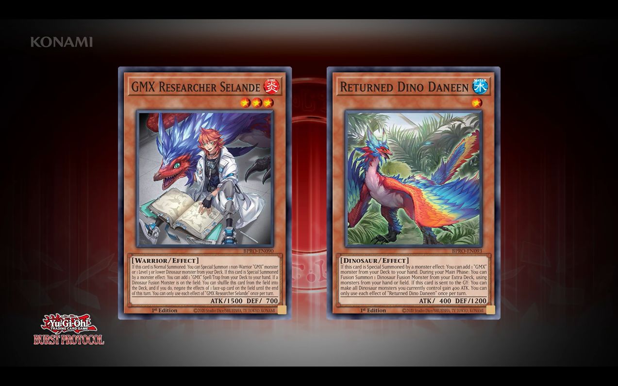 GMX - Allos and GMX - Velox Yu-Gi-Oh cards
