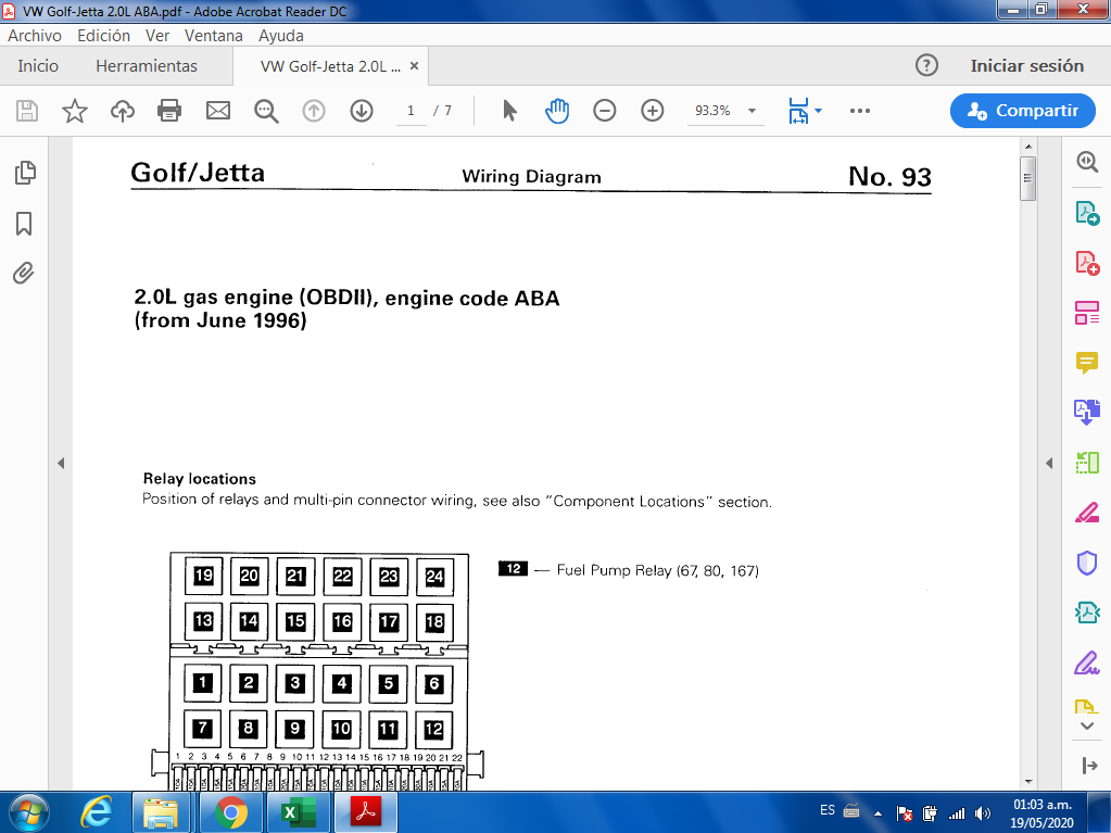 AutoDiagnostico.MX - ️ Diagrama eléctrico Control de Motor Volkswagen ...