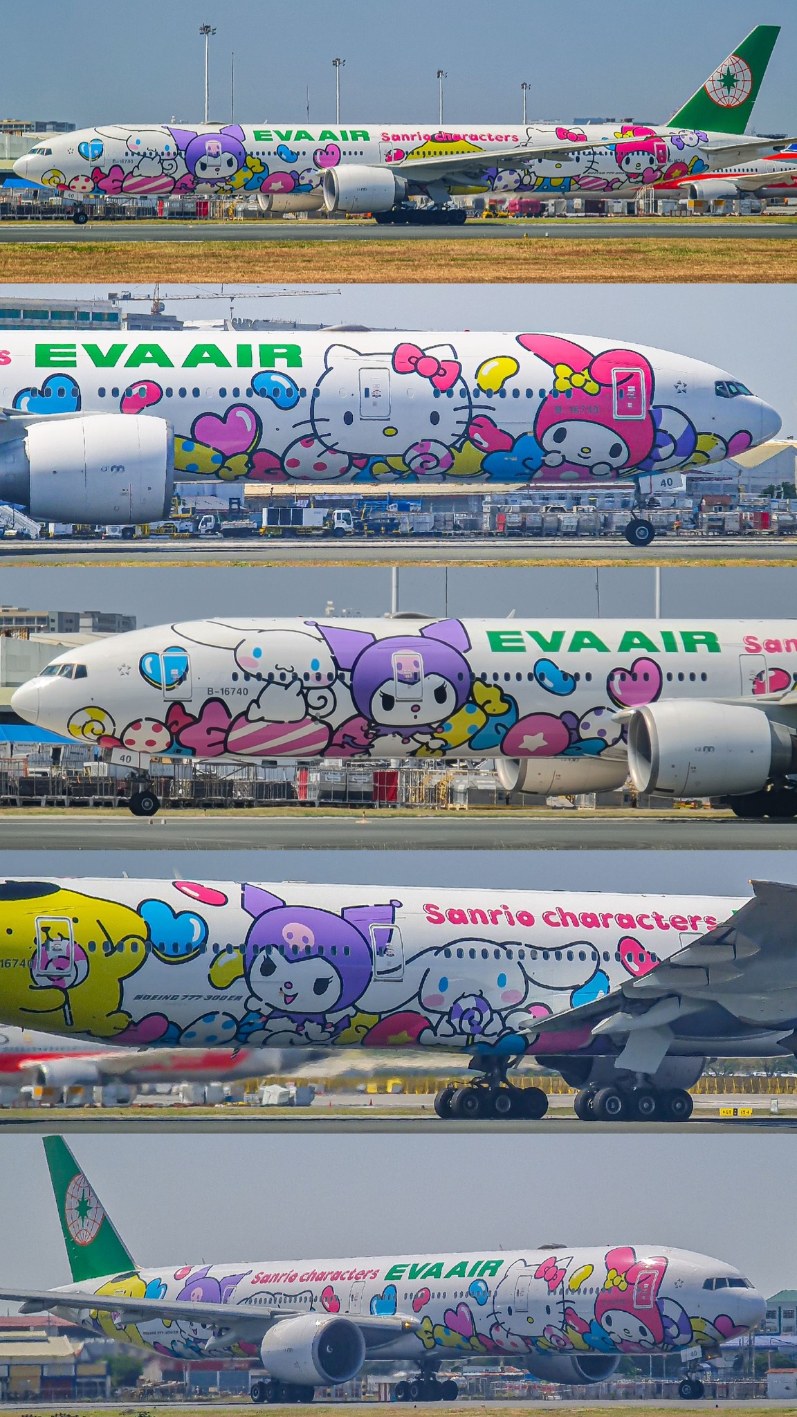 Eva Air Boeing 777-35EER Hello Kitty livery spotted