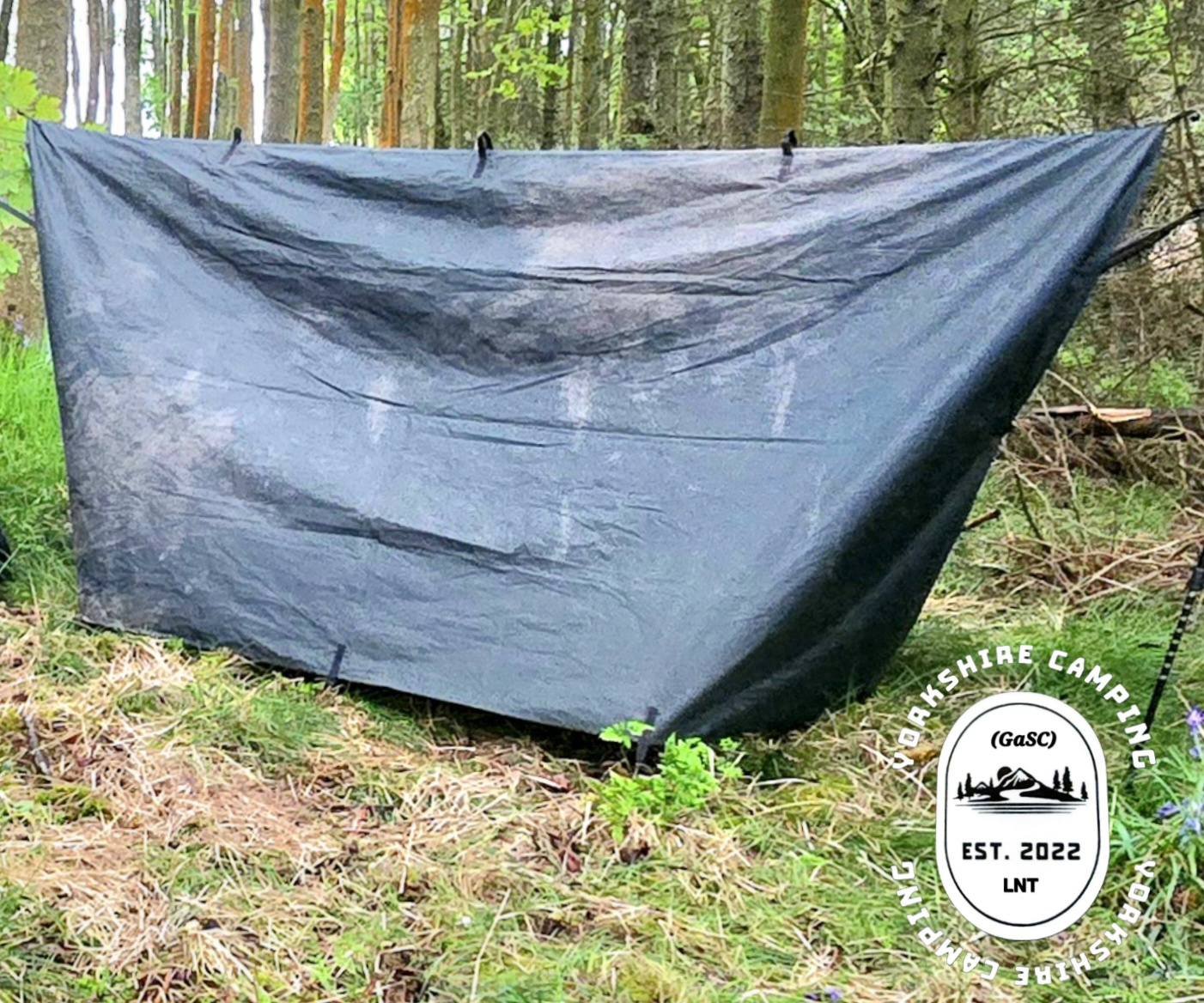 Highlander Hamac Crusader Vert Avec Moustiquaire Intégrée - Trekking Bushcraft - 1,2kg