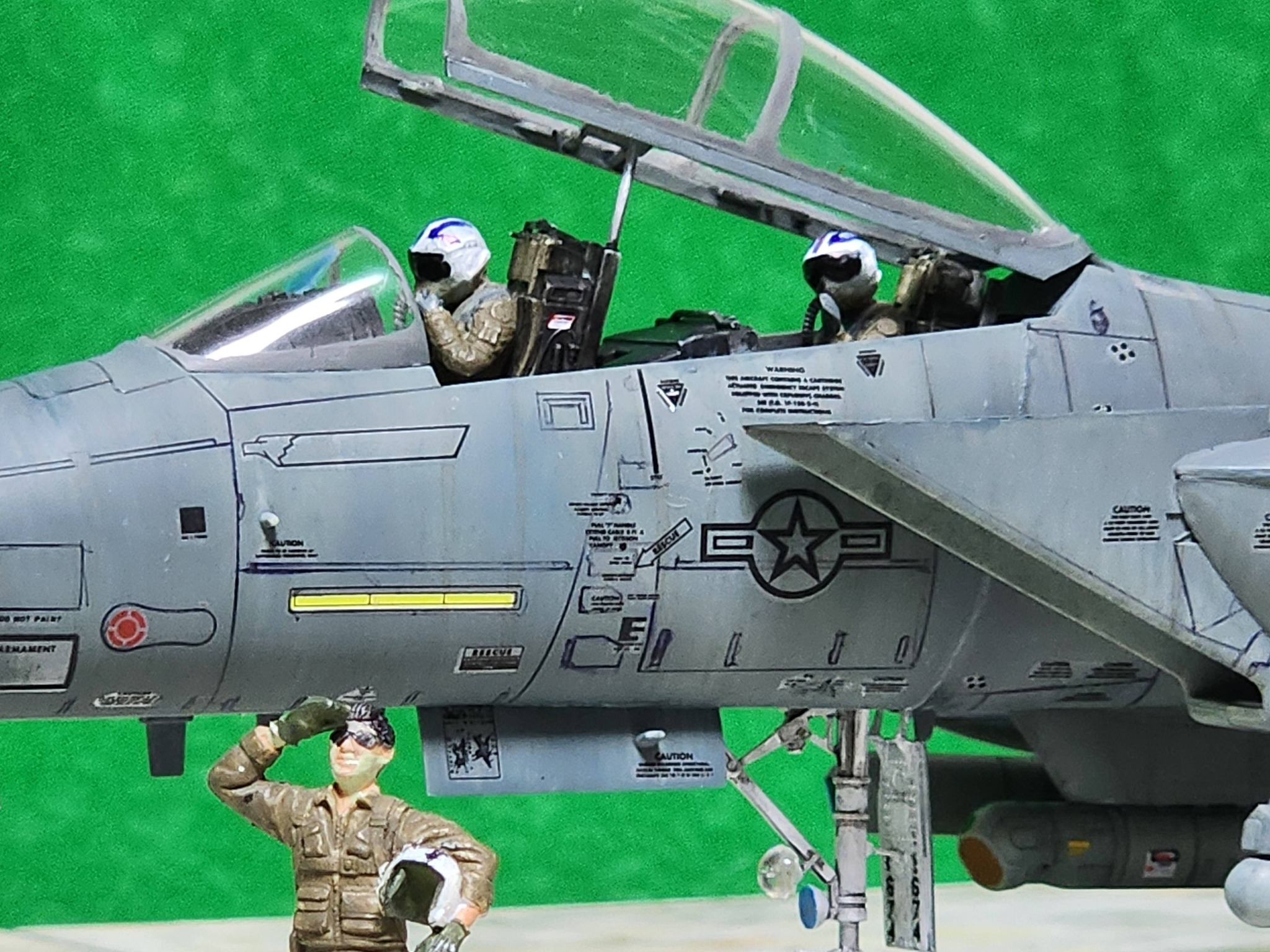 Completed 1/48 F-15E Seymour Johnson scale model