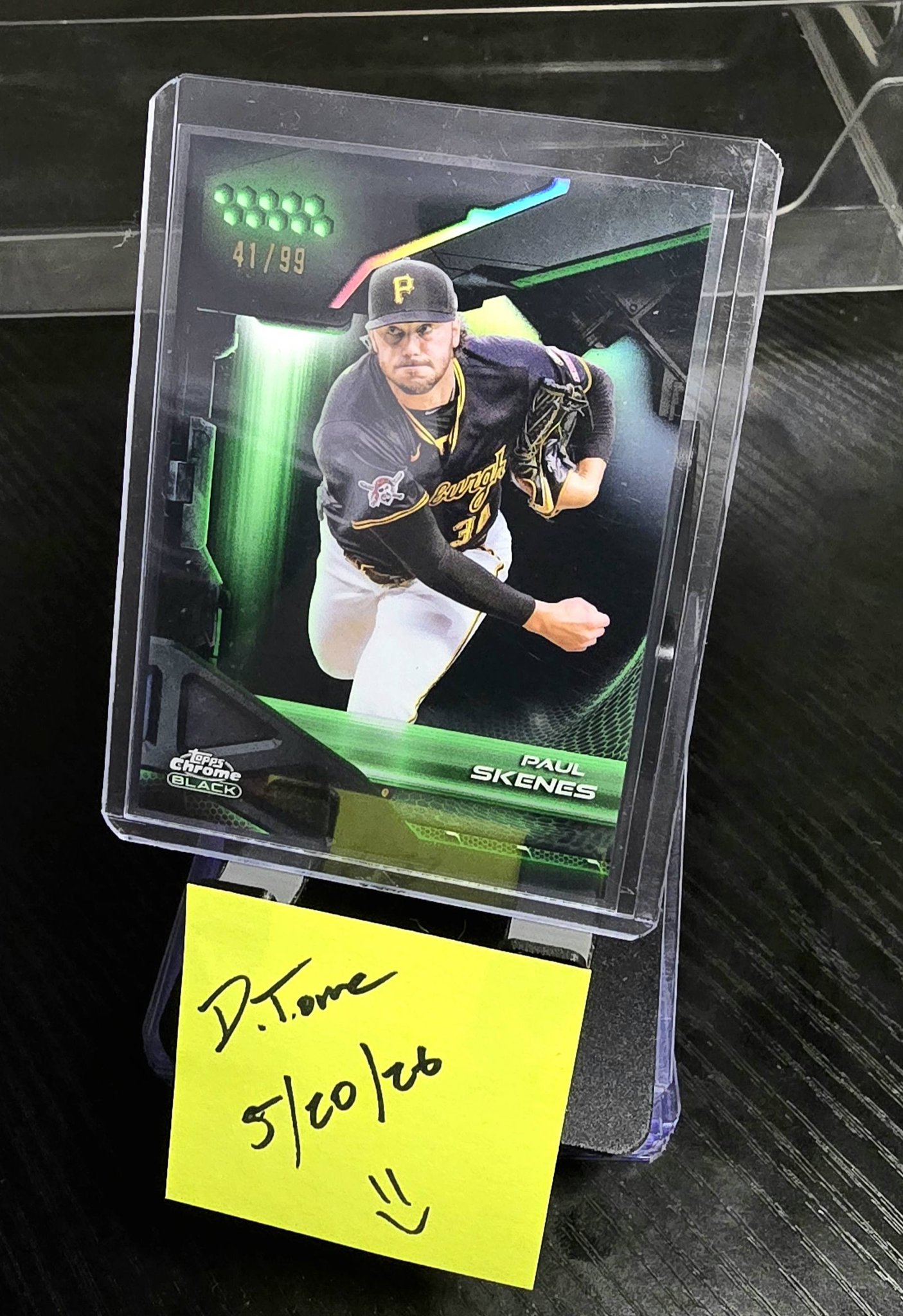 PAUL SKENES ART Edition Baseball! 🤯 pulled by Bruce out of 2025