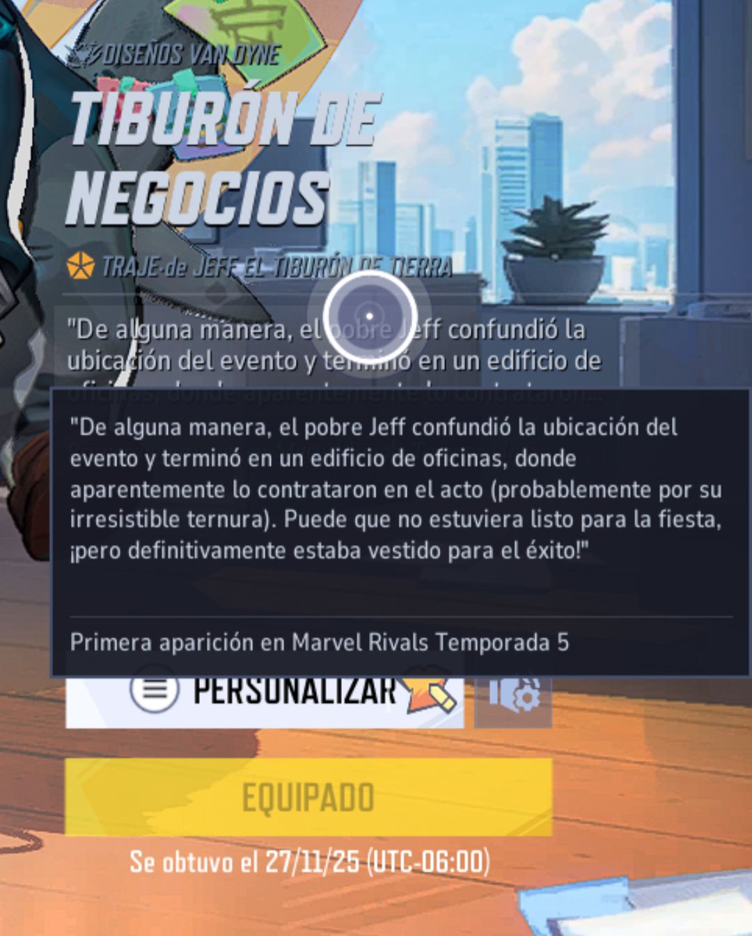Marvel Rivals Latinoamerica | La historia detrás de la Skin de negocios ...
