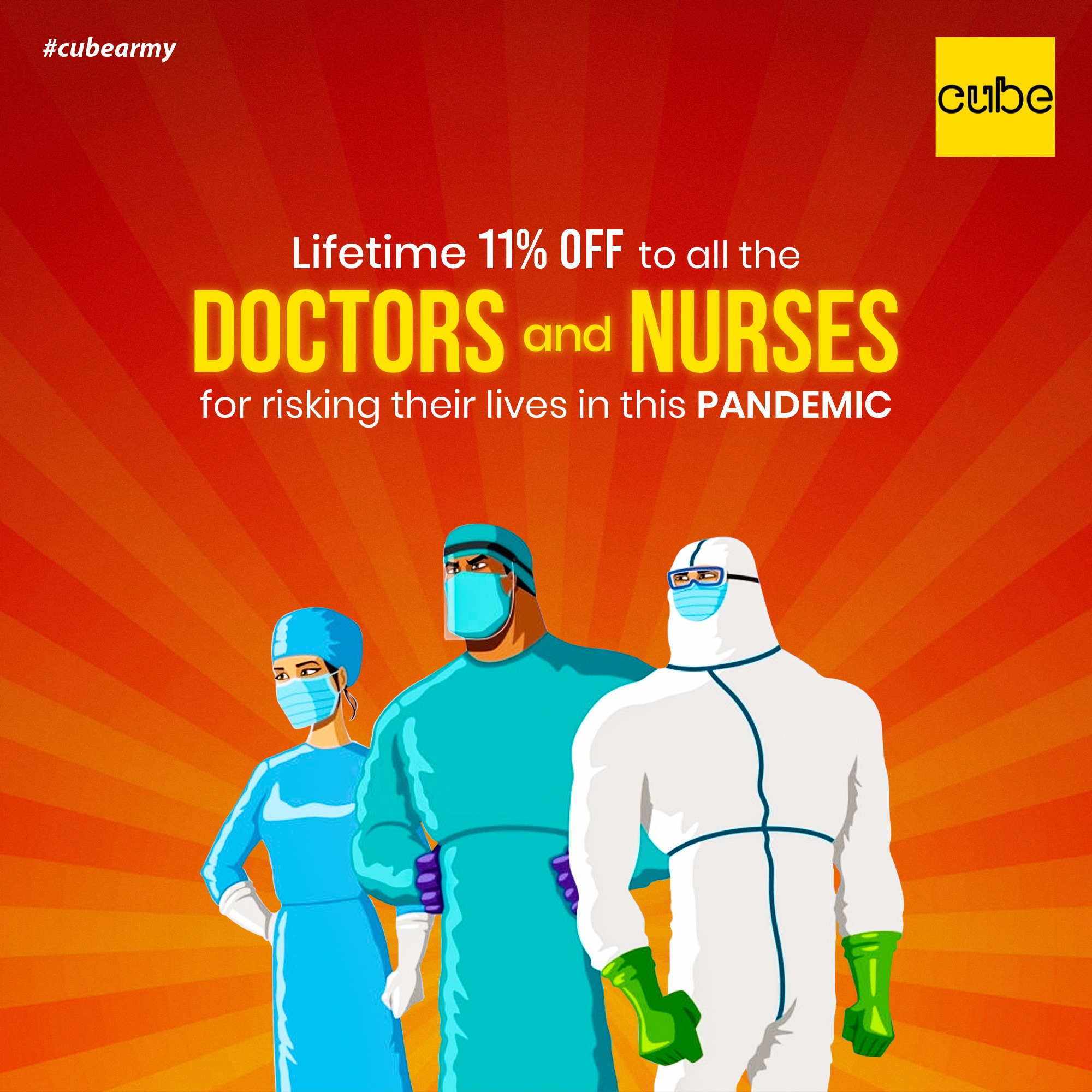 cube - 🚨 tribute to all the doctors and nurses of the...