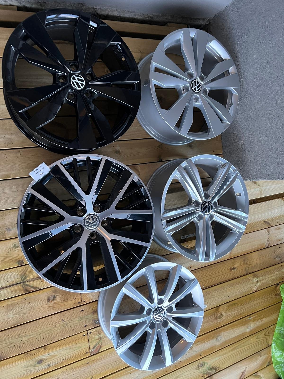 VW Original Alloy Wheels – Various Designs (New) For sale