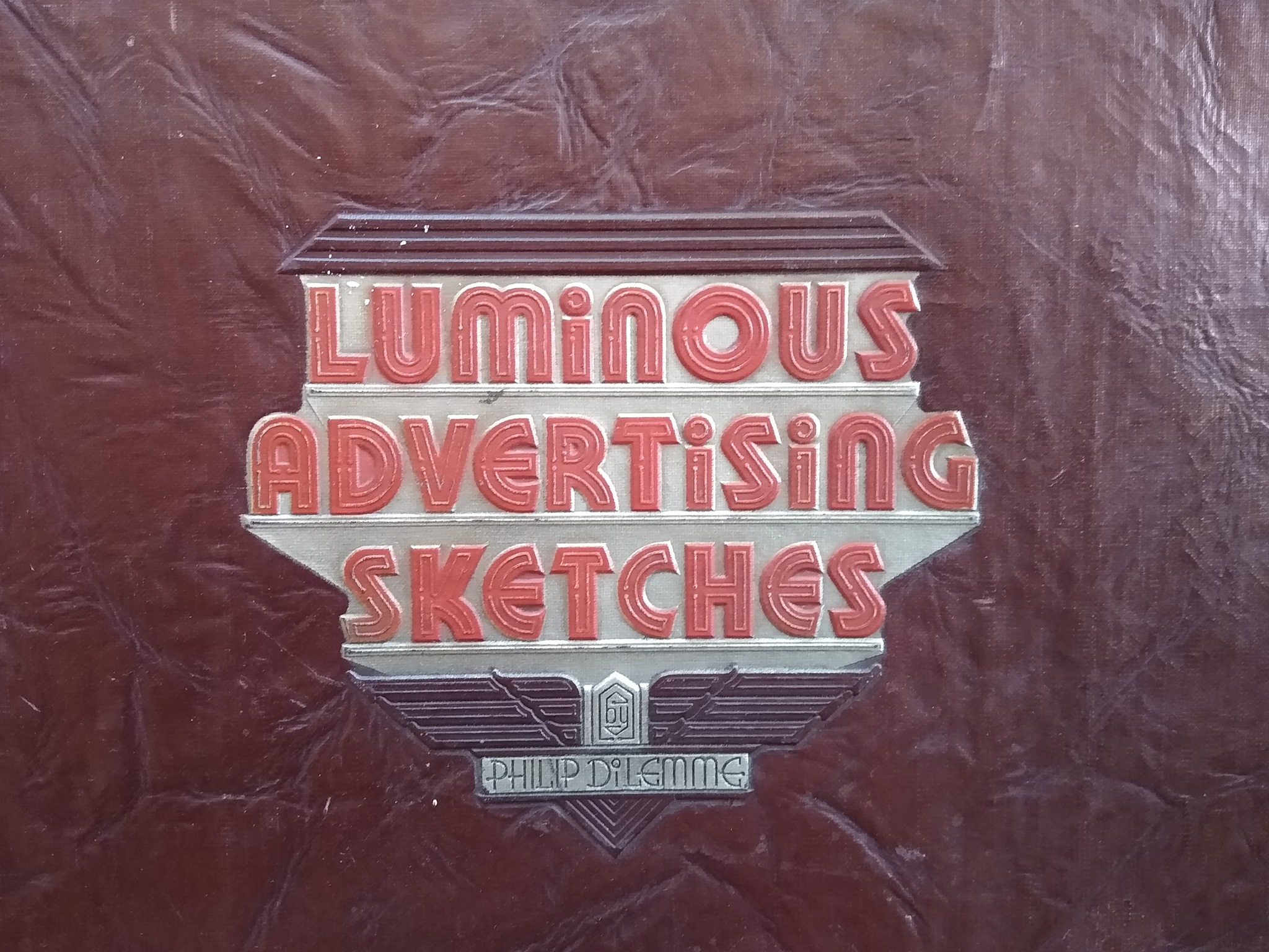 Vintage 1928 signboard design spreads from The Complete Commercial