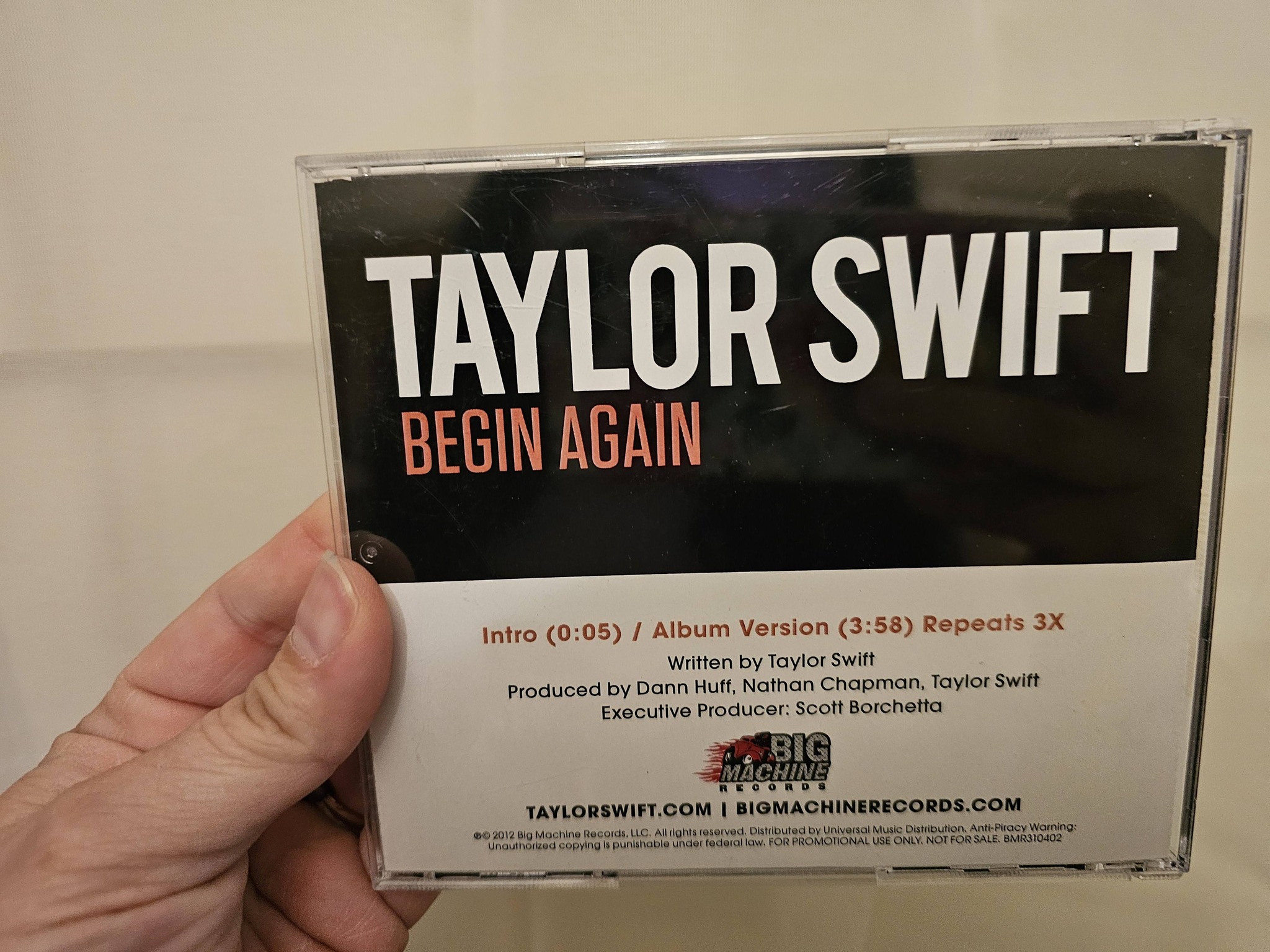 Rare Taylor Swift 'Begin Again' CD cases found at Goodwill