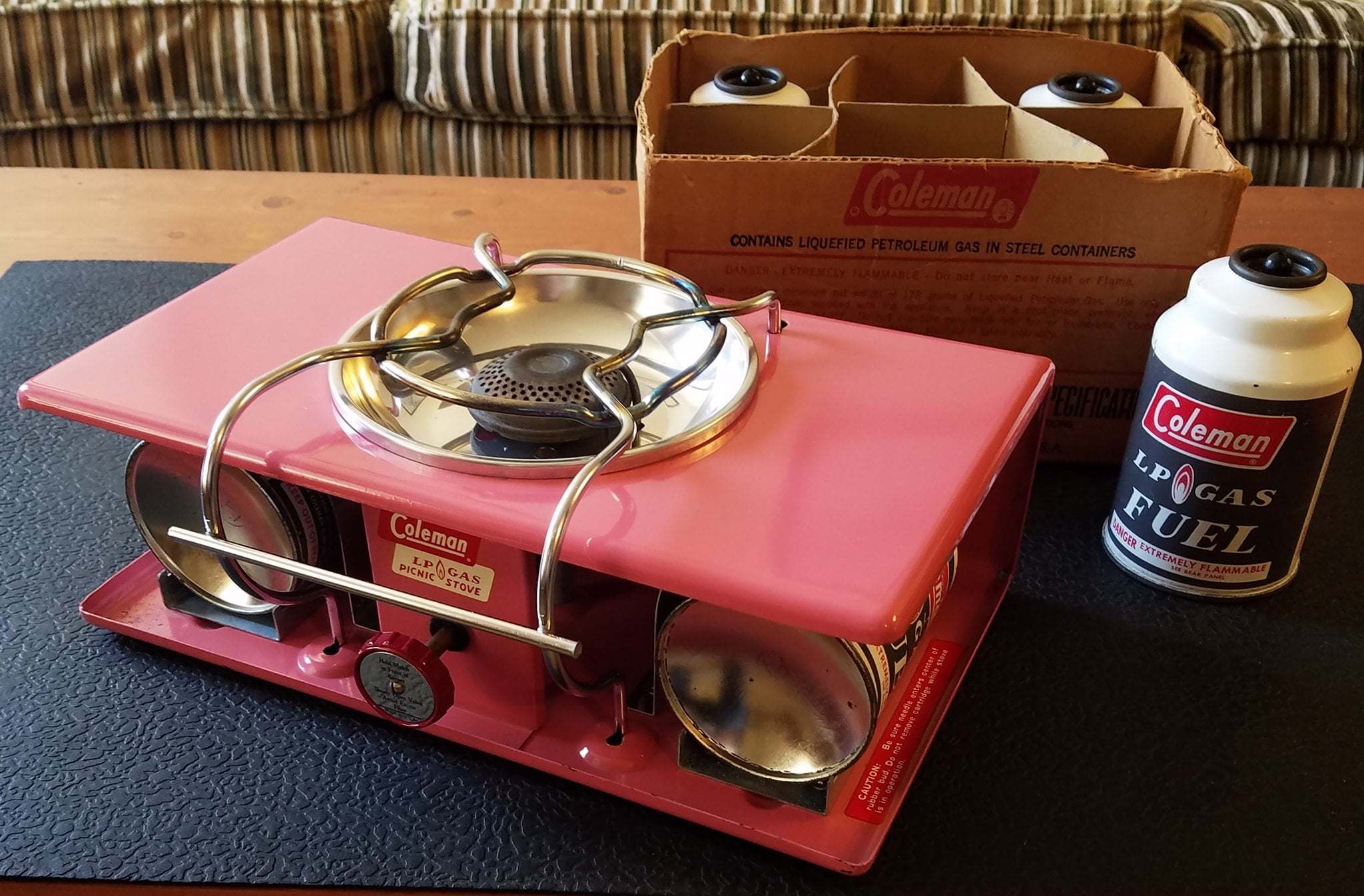 Vintage camping stove and lantern for sale