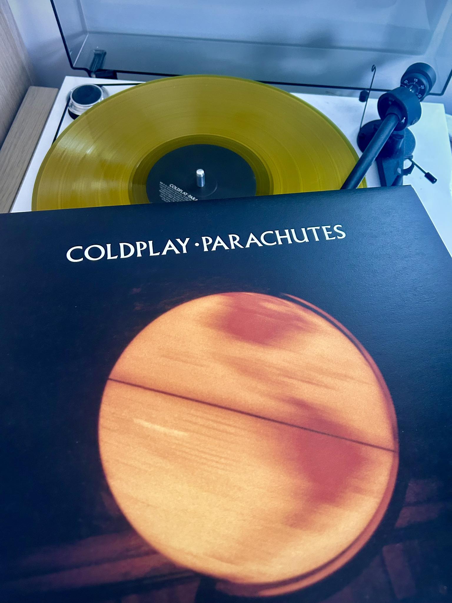 Coldplay's Parachutes 20th anniversary yellow vinyl