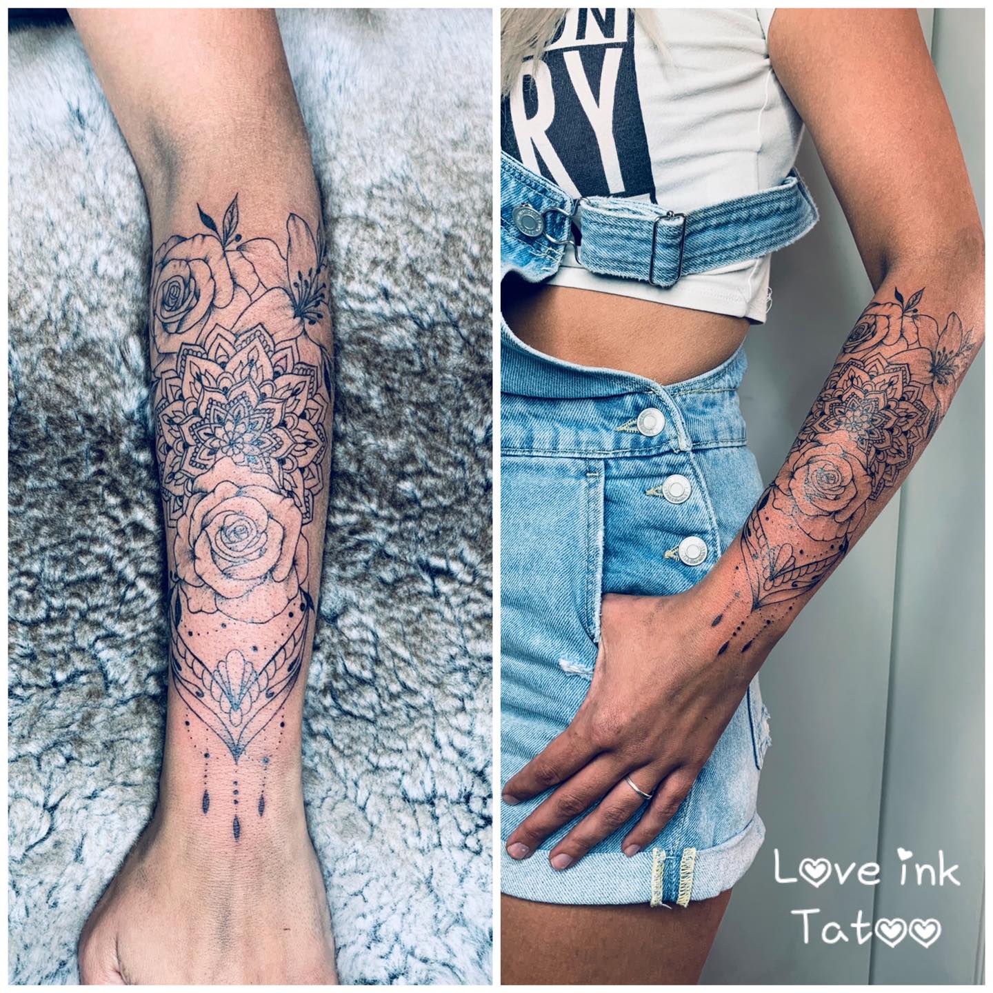 Mandala Tatouage Avant Bras Femme