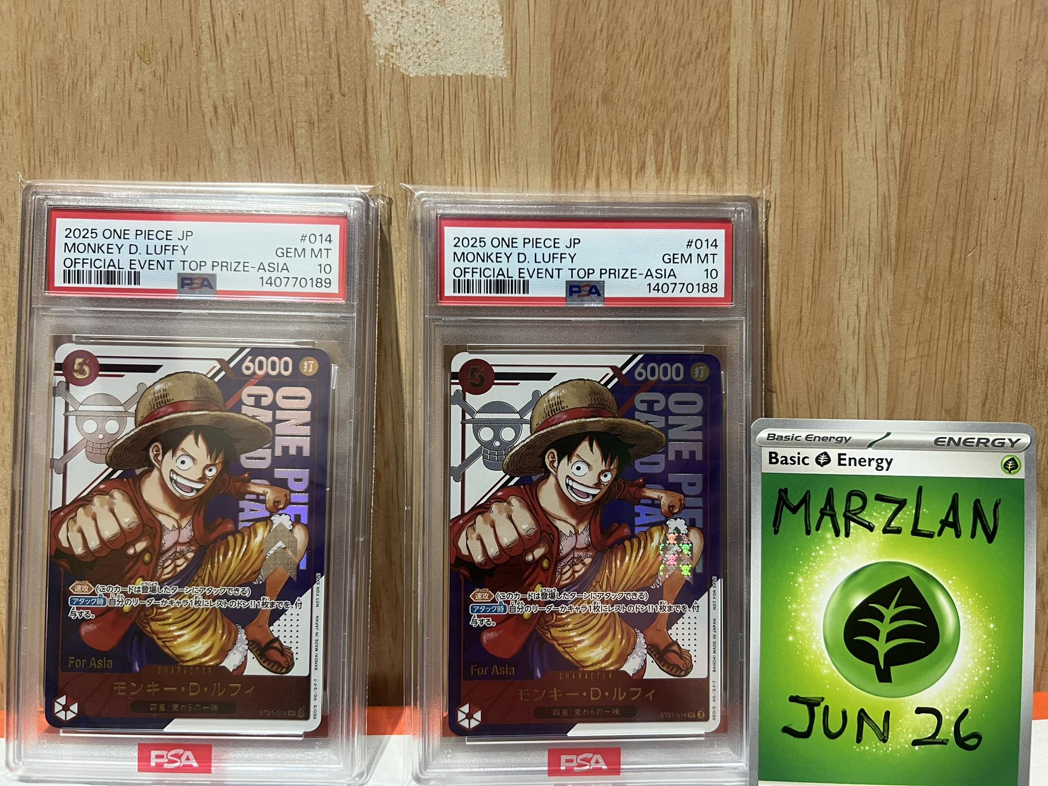 PSA 10 Luffy 2025 One Piece JP #014 Official Event Top Prize for Sale