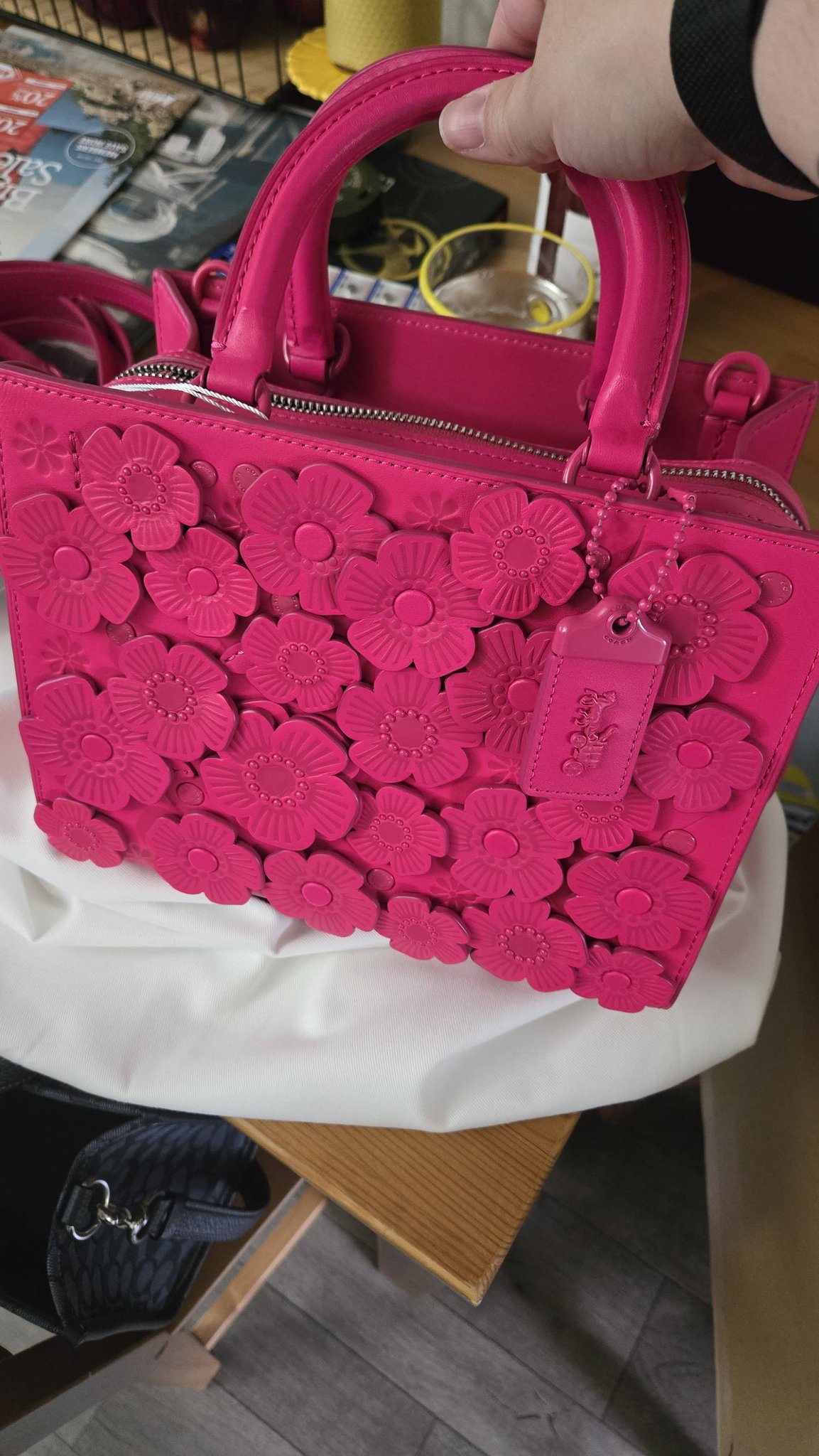 Coach Rogue Tea Rose pink handbag review