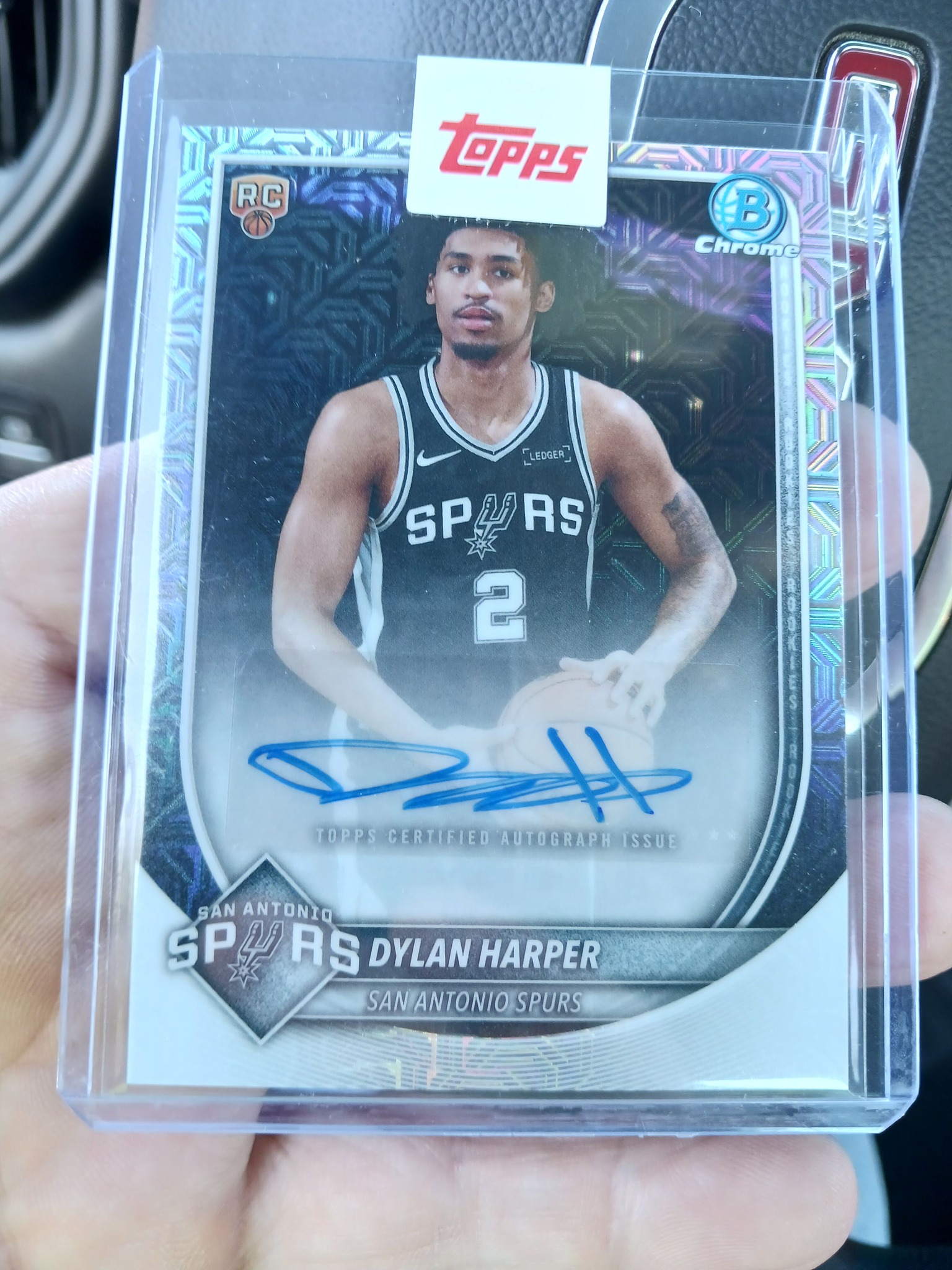 Dylan Harper rookie card with jersey match