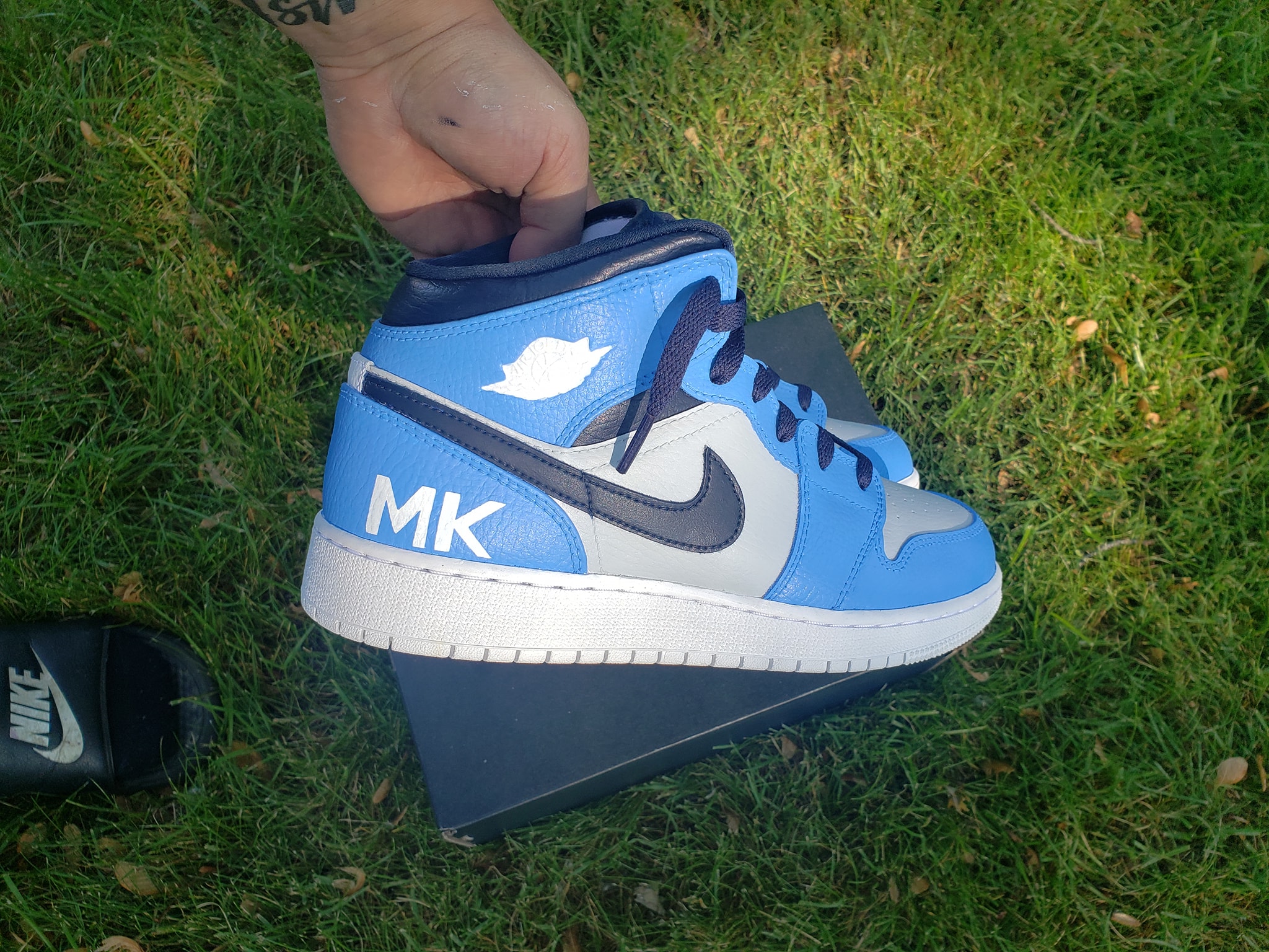 The limited-edition release is brushed with Carolina blue. ?
