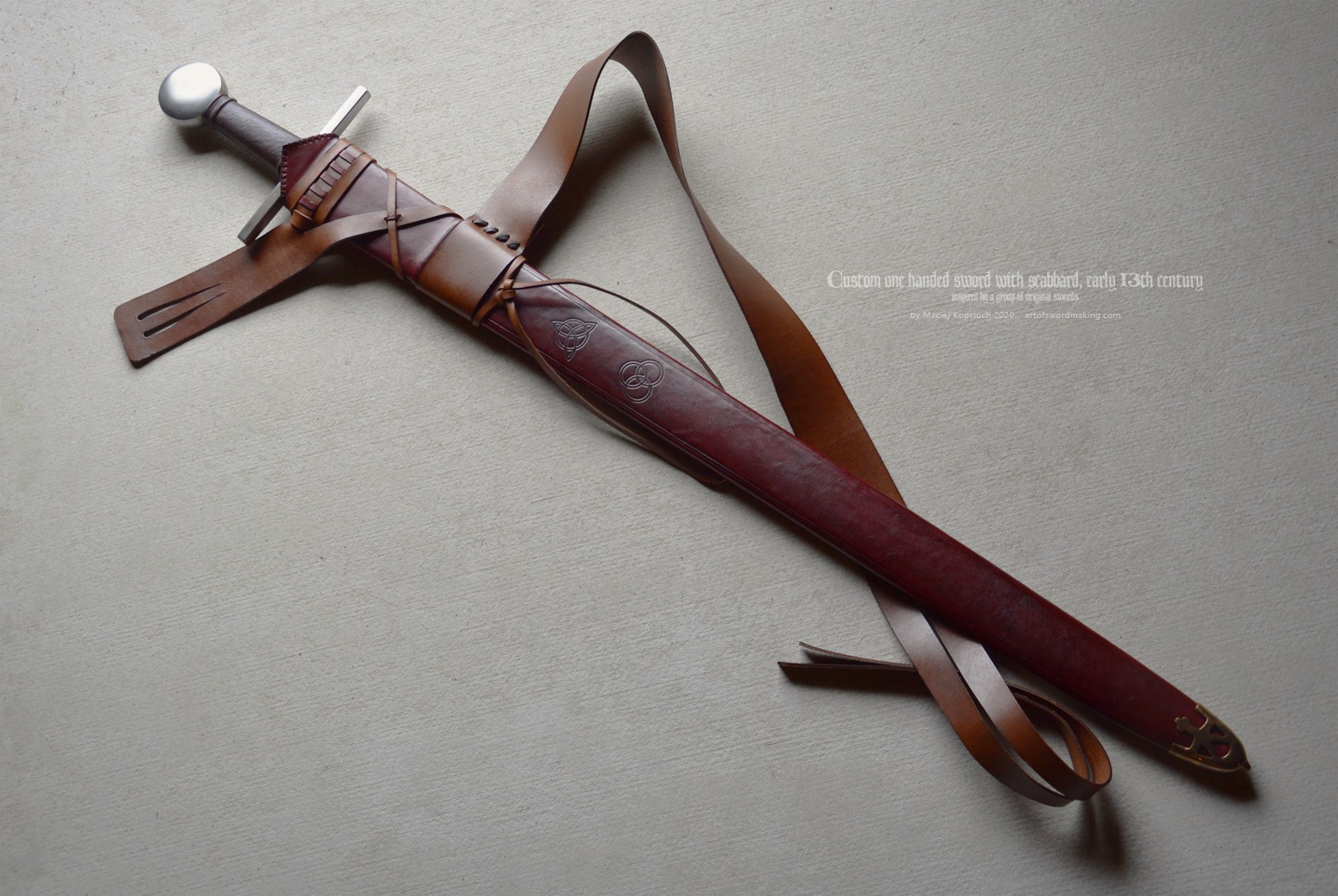 Swordmaker - Finished work: Custom sword with scabbard,...