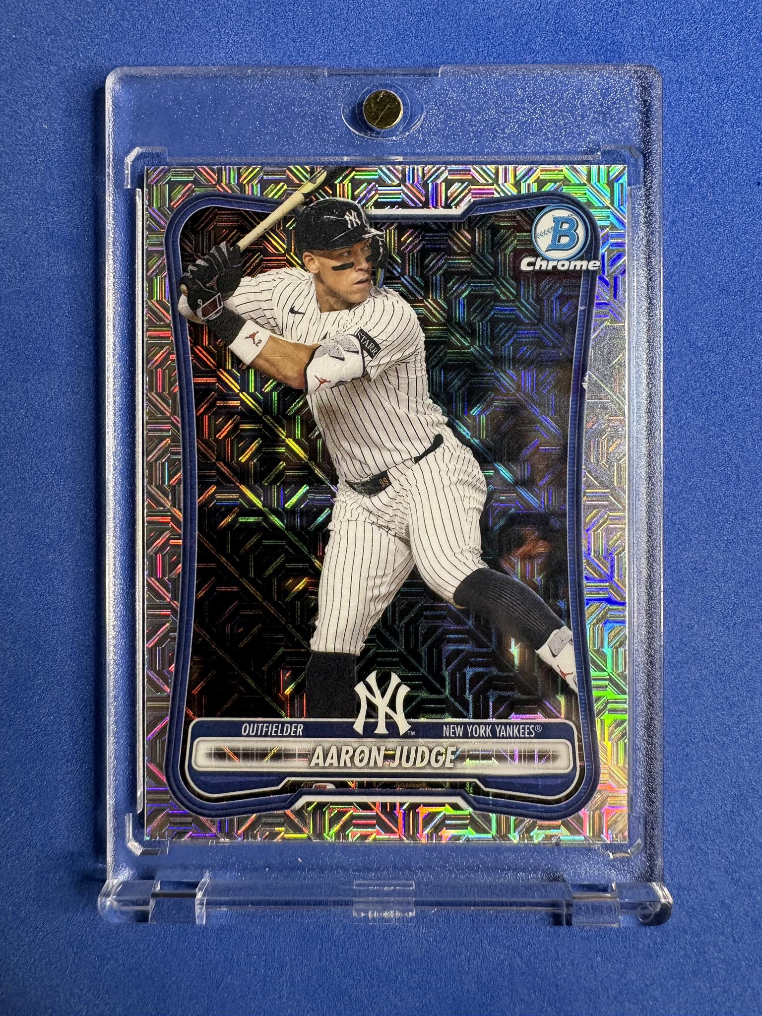 2026 Bowman Chrome Jonah Tong Fuchsia Mojo Refractor baseball card