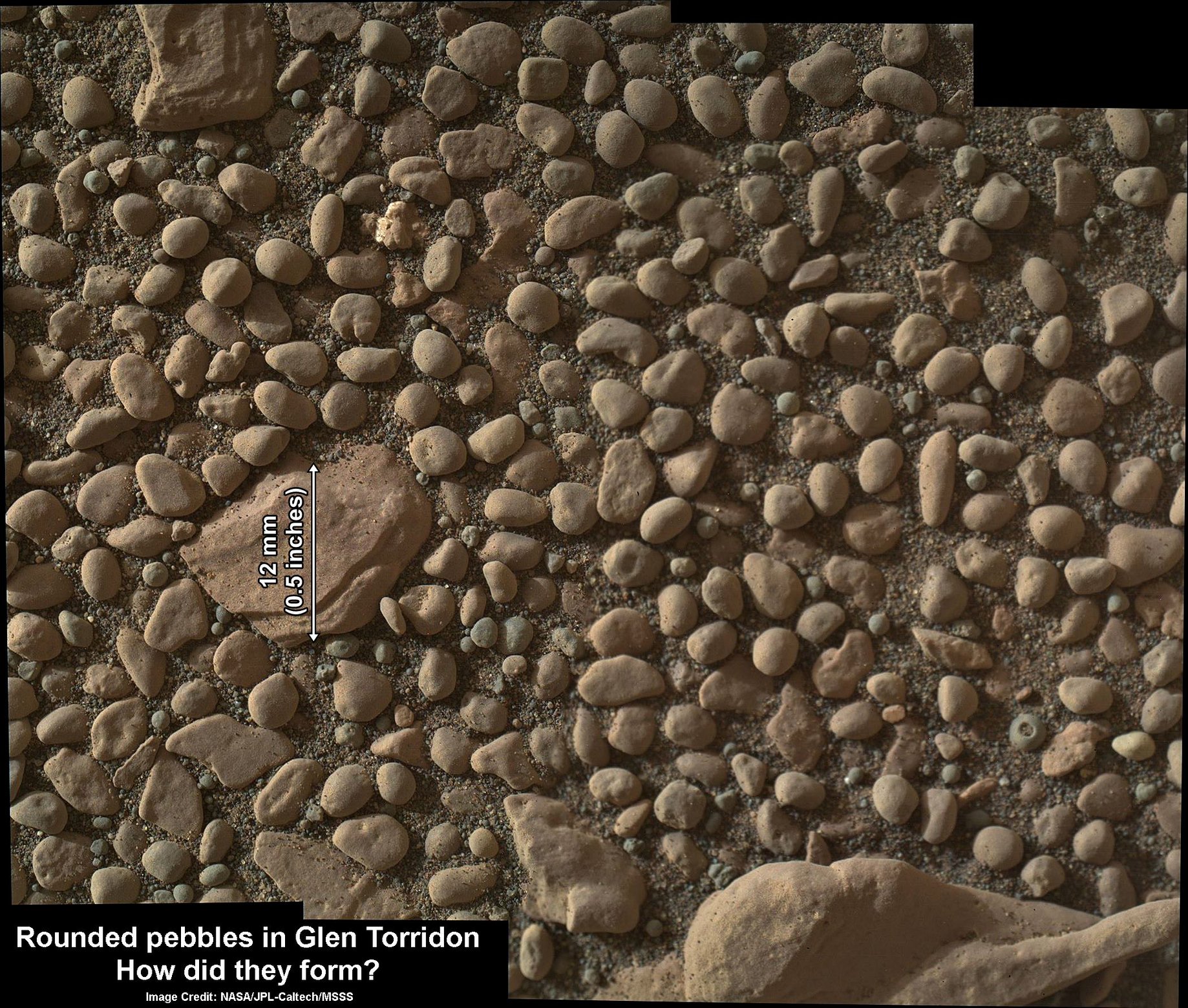 The latest image set from NASA’s Curiosity rover shows well-rounded ...