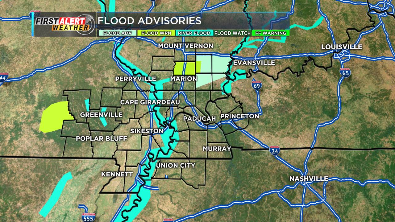 Grant Dade KFVS - A flood warning has been issued for Most... | Facebook