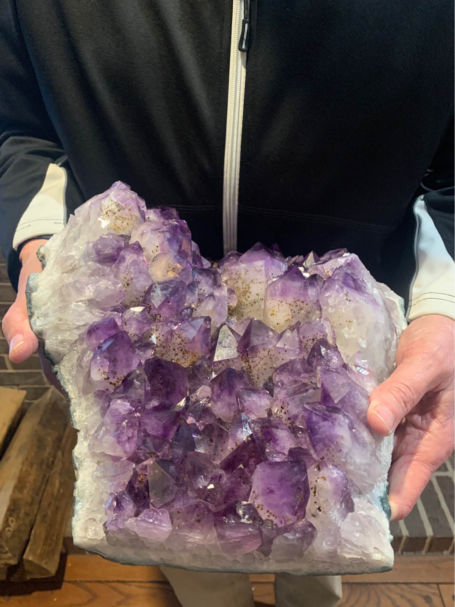 Large Amethyst Geode Crystal Cluster - Rocks, Fossils & Minerals ...