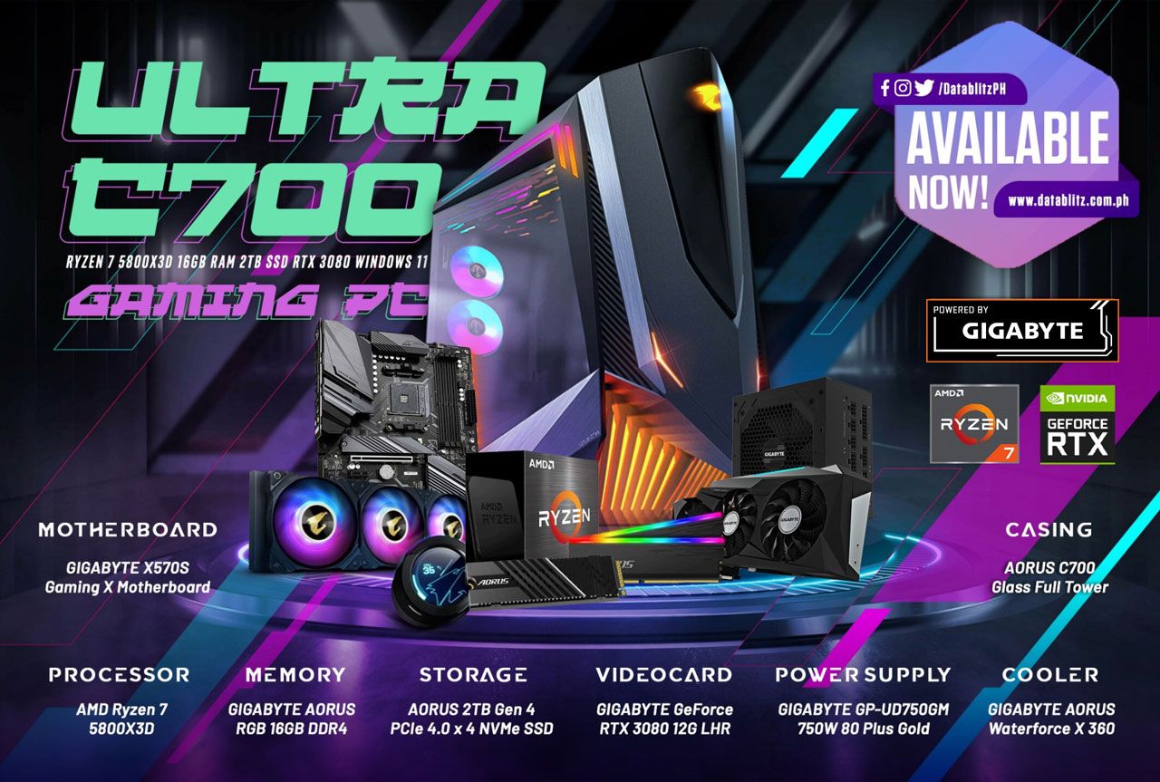 DataBlitz - ABSOLUTE GAMING SUPREMACY. Ultra C700 Ryzen 7 5800X3D 16GB ...