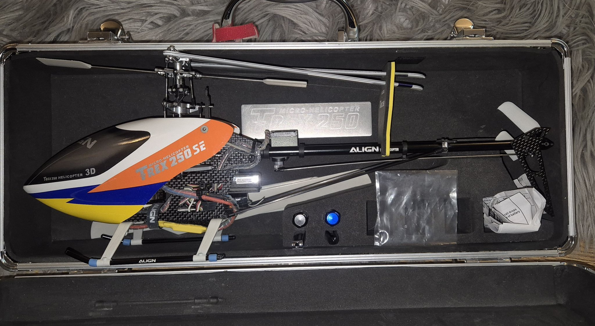T rex 250 helicopter with fly barless upgrade for sale
