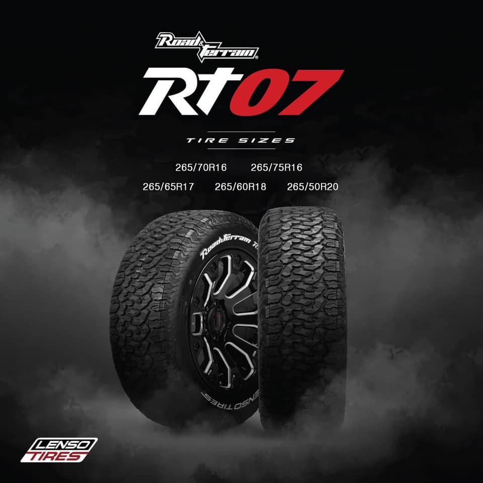 LENSO TIRES - เห็น Inbox กันมาเยอะRT07 มีไซส์ไหนบ้าง... | Facebook