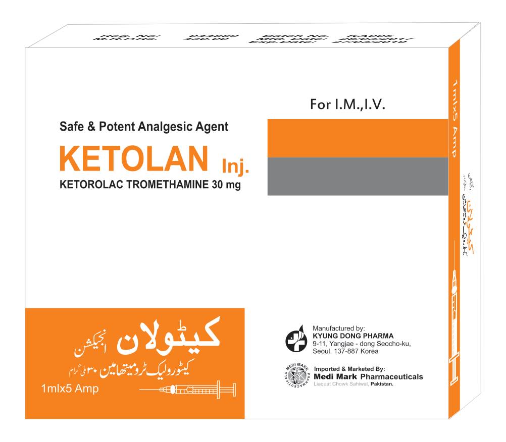 Inj.Ketolan 30mg (Ketorolac... - Medi Mark Pharmaceuticals | Facebook
