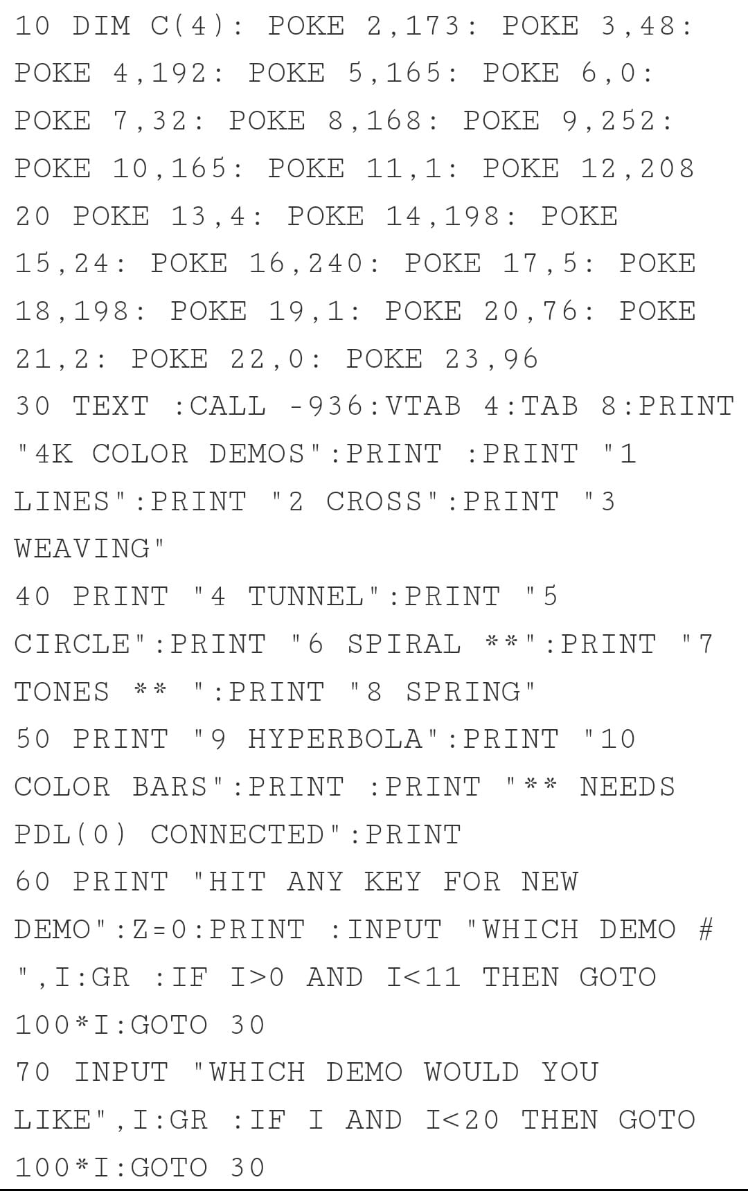LSL of Checkpoint (Atari demo group) did a small demo screen just