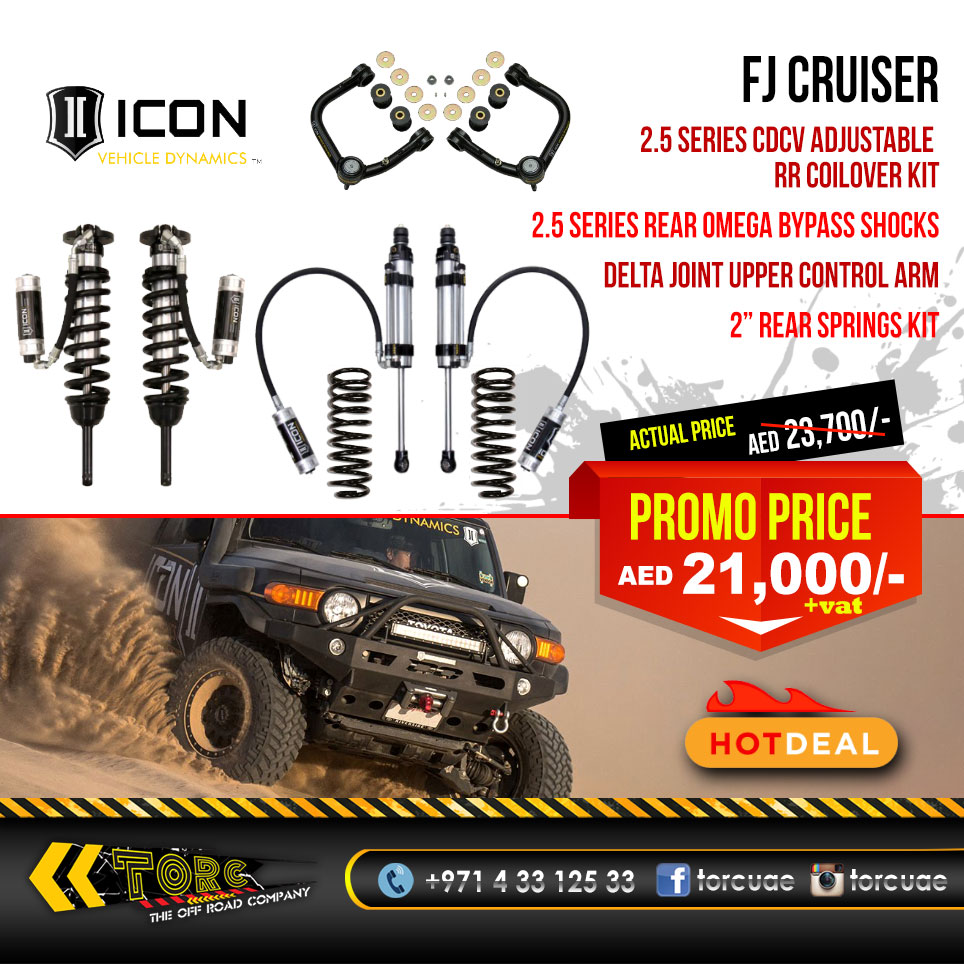 ICON SUSPENSION KIT BUNDLE🔥 FJ CRUISER.🔥 ICON 2.5 Series CDCV