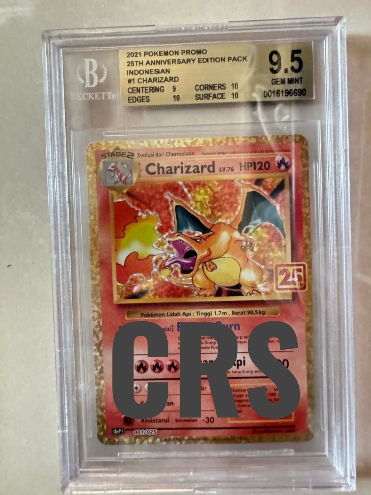 WTS Vintage card, condition LP - Mint 1. Charizard 25th 2. Pikachu 