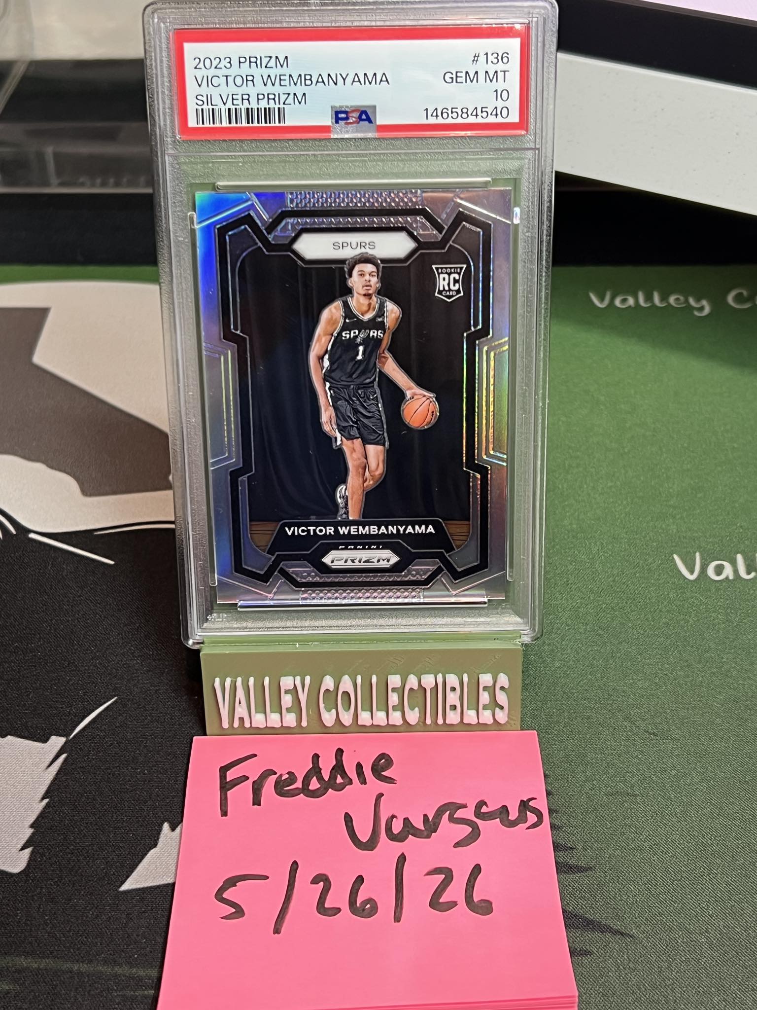 2023 Prizm Victor Wembanyama rookie silver PSA 10 for sale