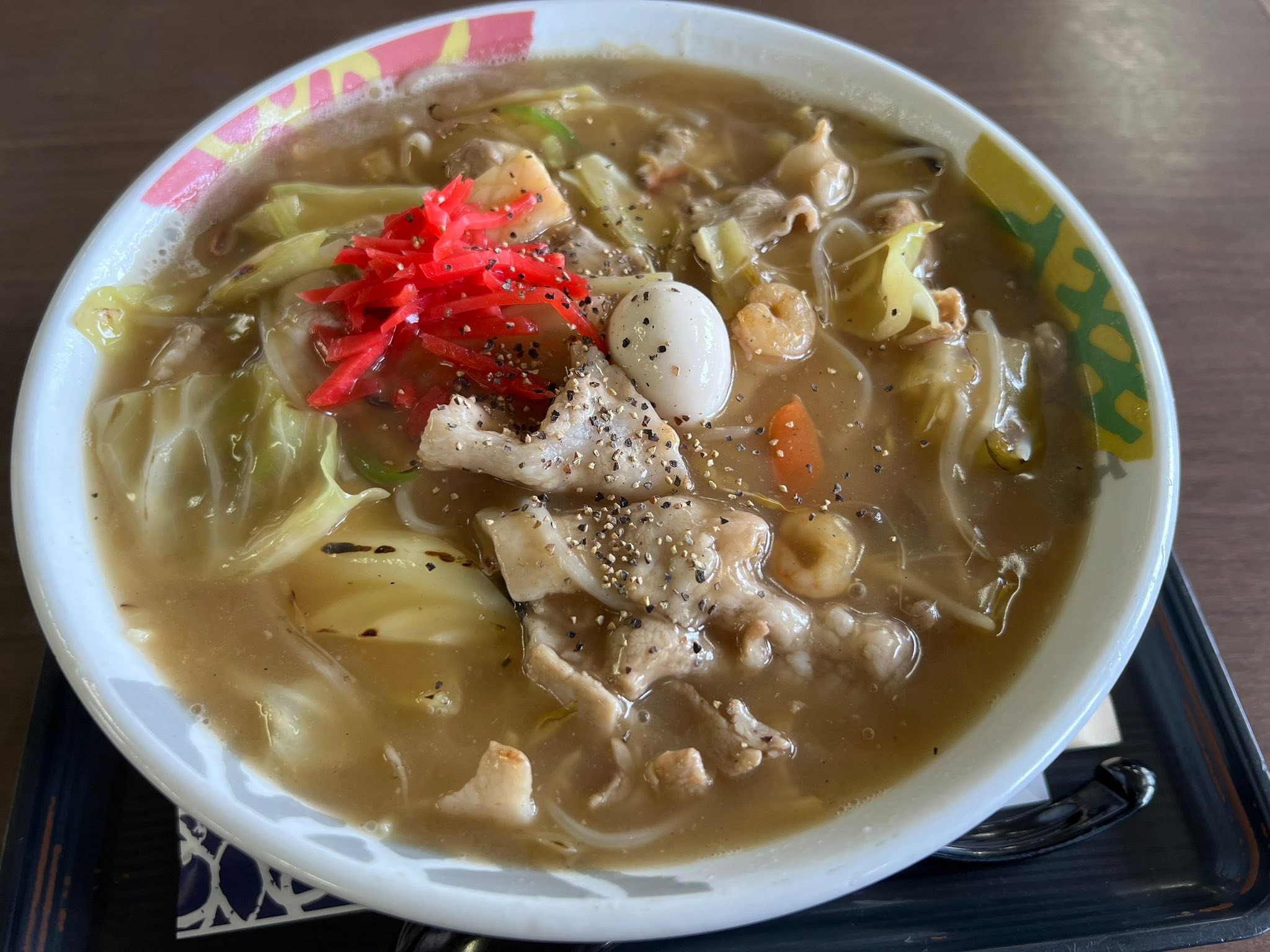 備前の方へ行ったので、大阪屋さんで八宝チャンボン（あんかけチャンボン）