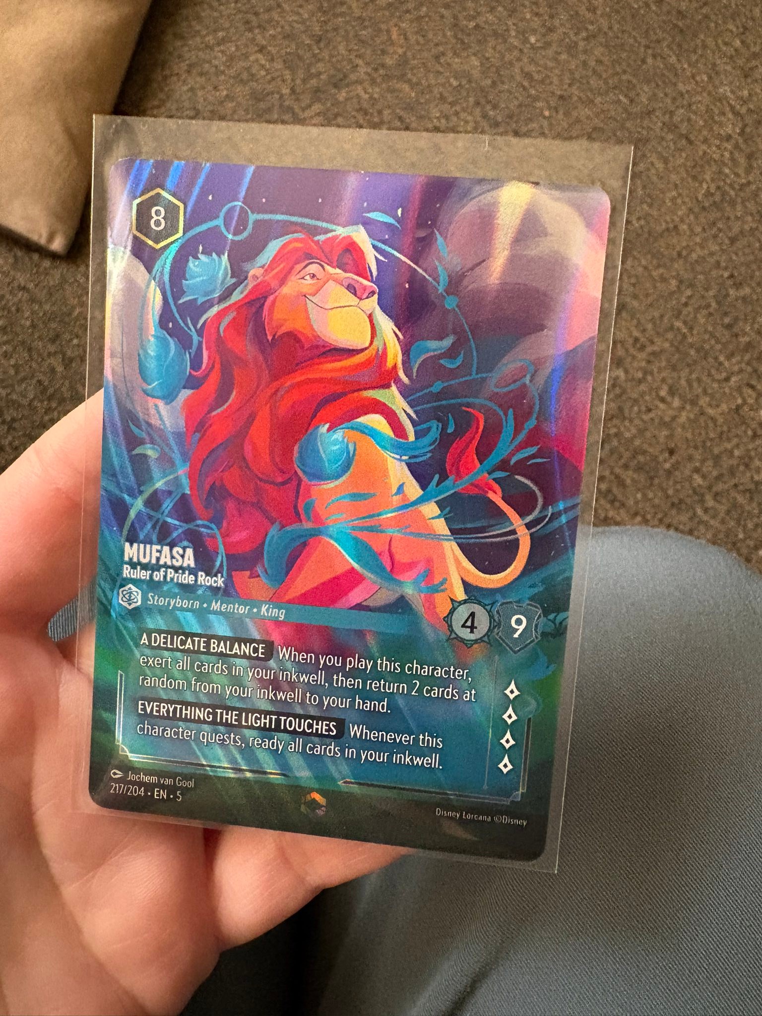 mufasa lorcana card - Shimmering Skies - Simba - Son of (Uncommon) 4 Willpower Foil "Disney Lorcana: Mufasa" Playmat