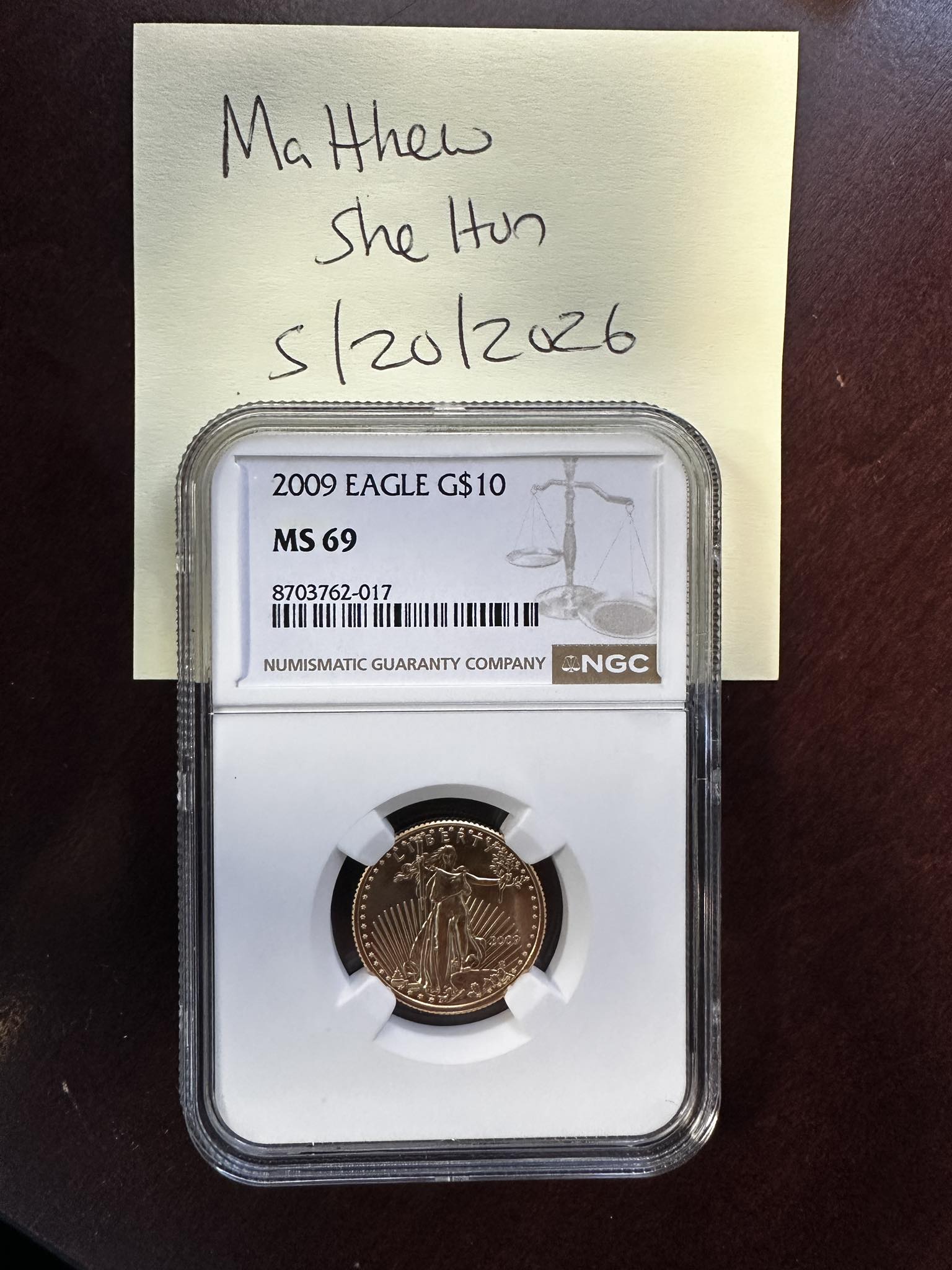 1/10oz Gold Eagle NGC MS69