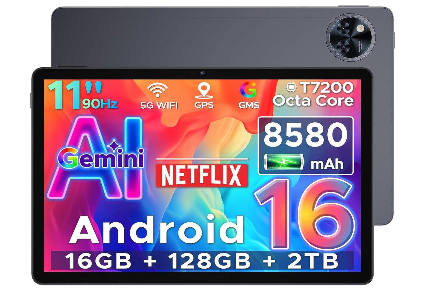 ? 50% OFF - Android 16 Tablet,11 Inch Tablet with Gemini AI,16GB+ 