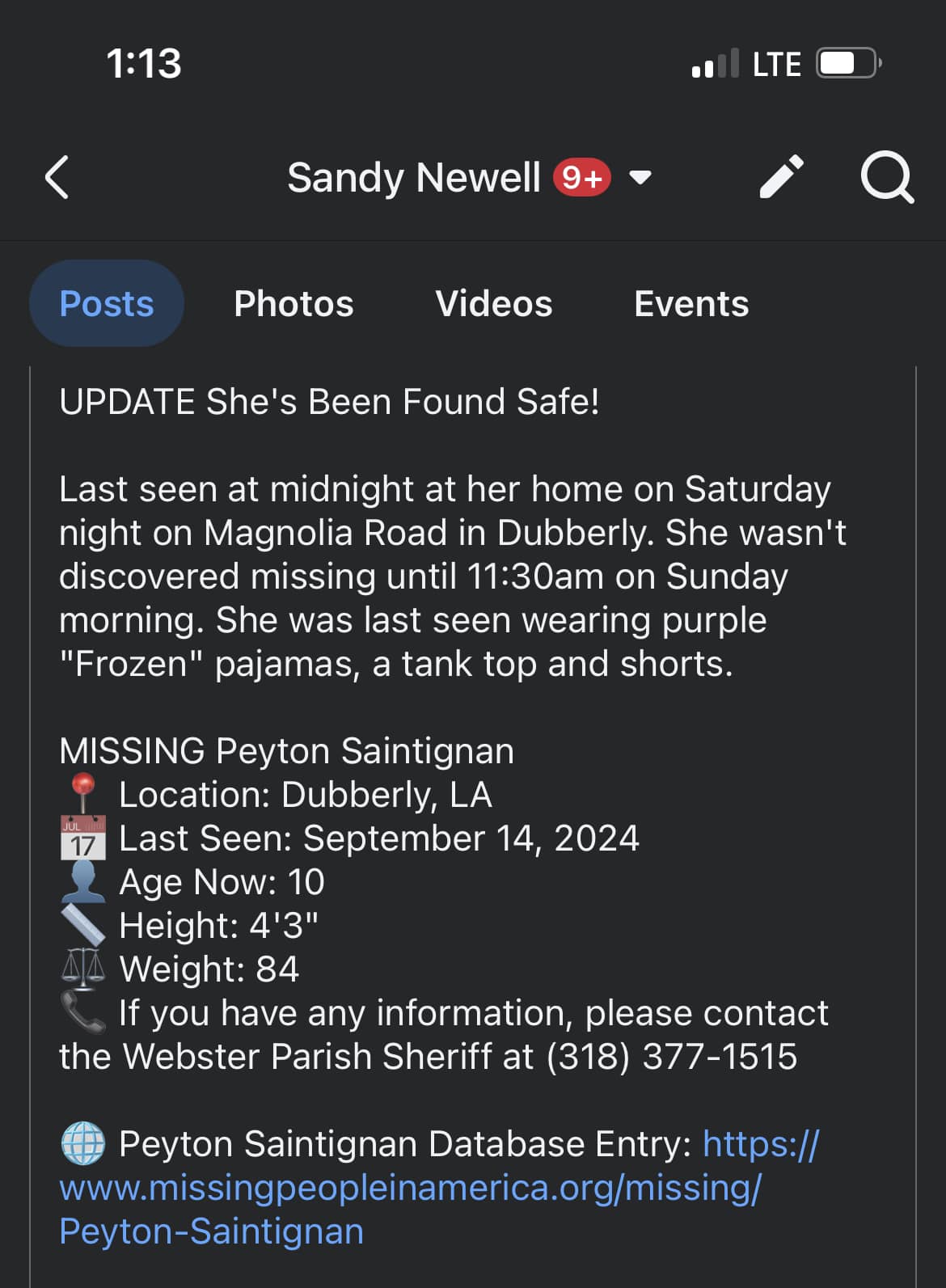 10-year-old found asleep in woods after midnight walk