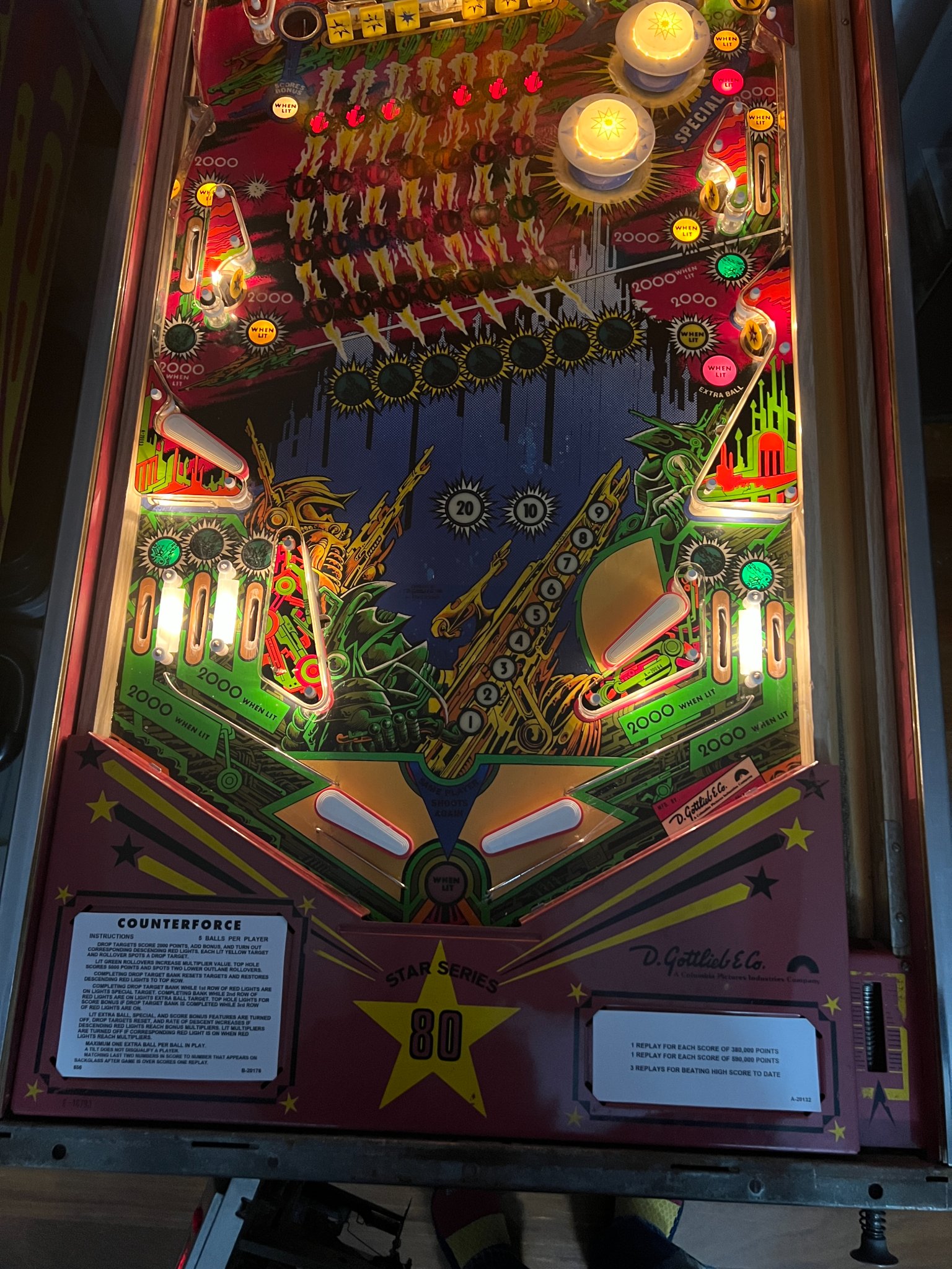 1980 Gottlieb Counterforce pinball machine for sale - Games - Scituate ...