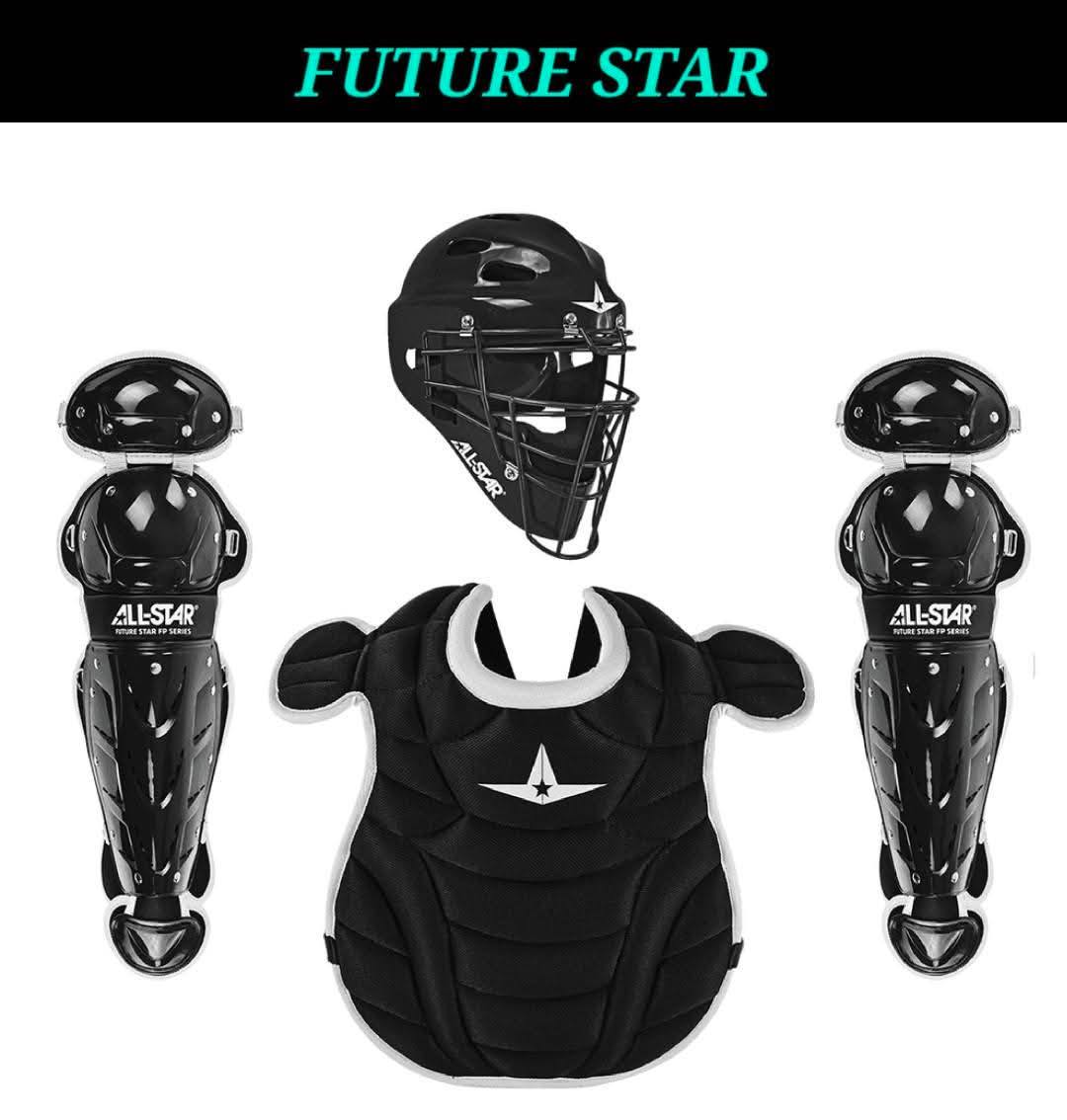 Kit Ricevitore All-Star AFX Fastpitch CKW-AFX &ndash; Bianco/Rosso, Taglia Piccola Per Softball