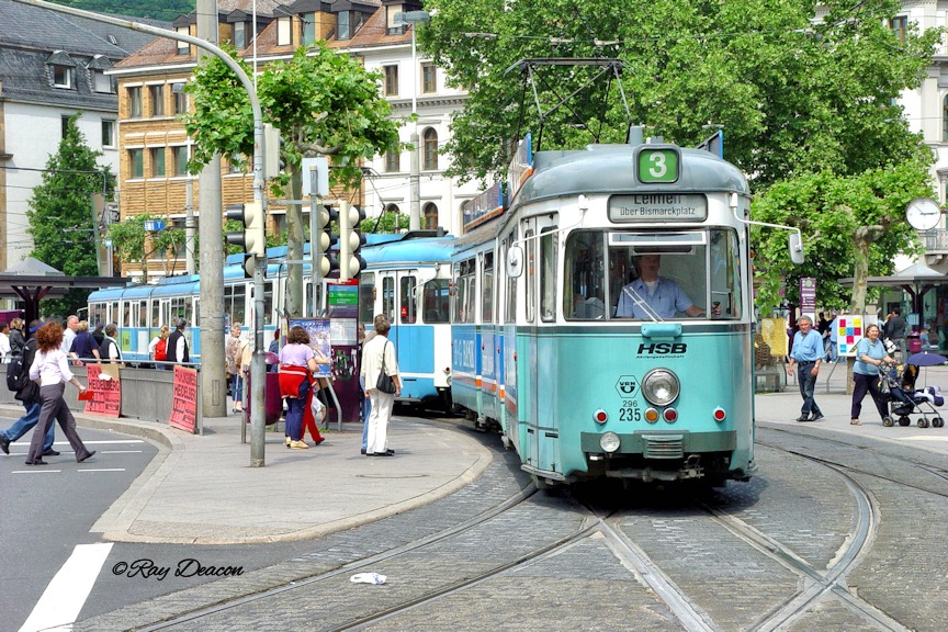 Heidelberg duwag gt6 tram cars