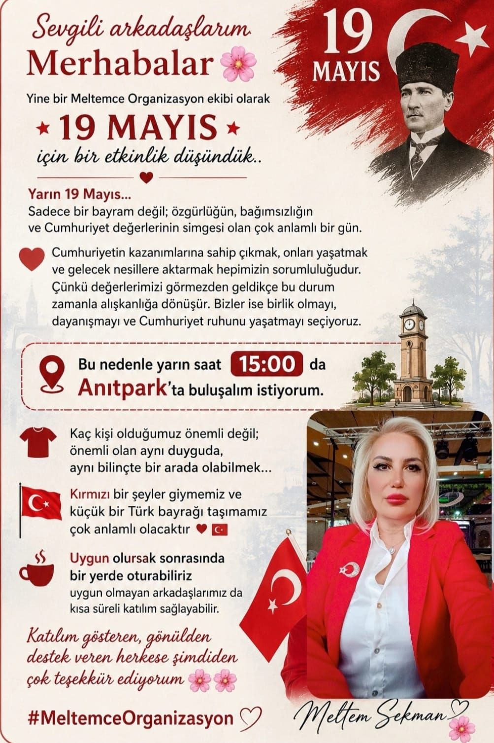 Meltem - Yine bir Meltemce Organizasyon olarak Bu çok özel günde anlam