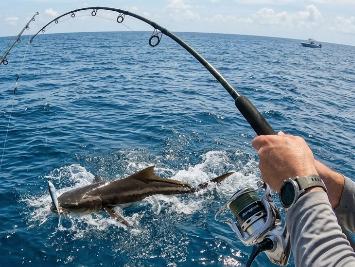 3 piece fishing pole Fiblink 3-Piece Surf Rod, Portable Travel-Friendly Rod, Spinning/Casting Carbon Fiber Fishing Pole(10'/10'6”/13') (Cast / 10' / 3pc) : Sports & Outdoors Barbecue fish😍., ., Happy Color:Lava/Ice Permit Reels The ultimate lightweight rod
